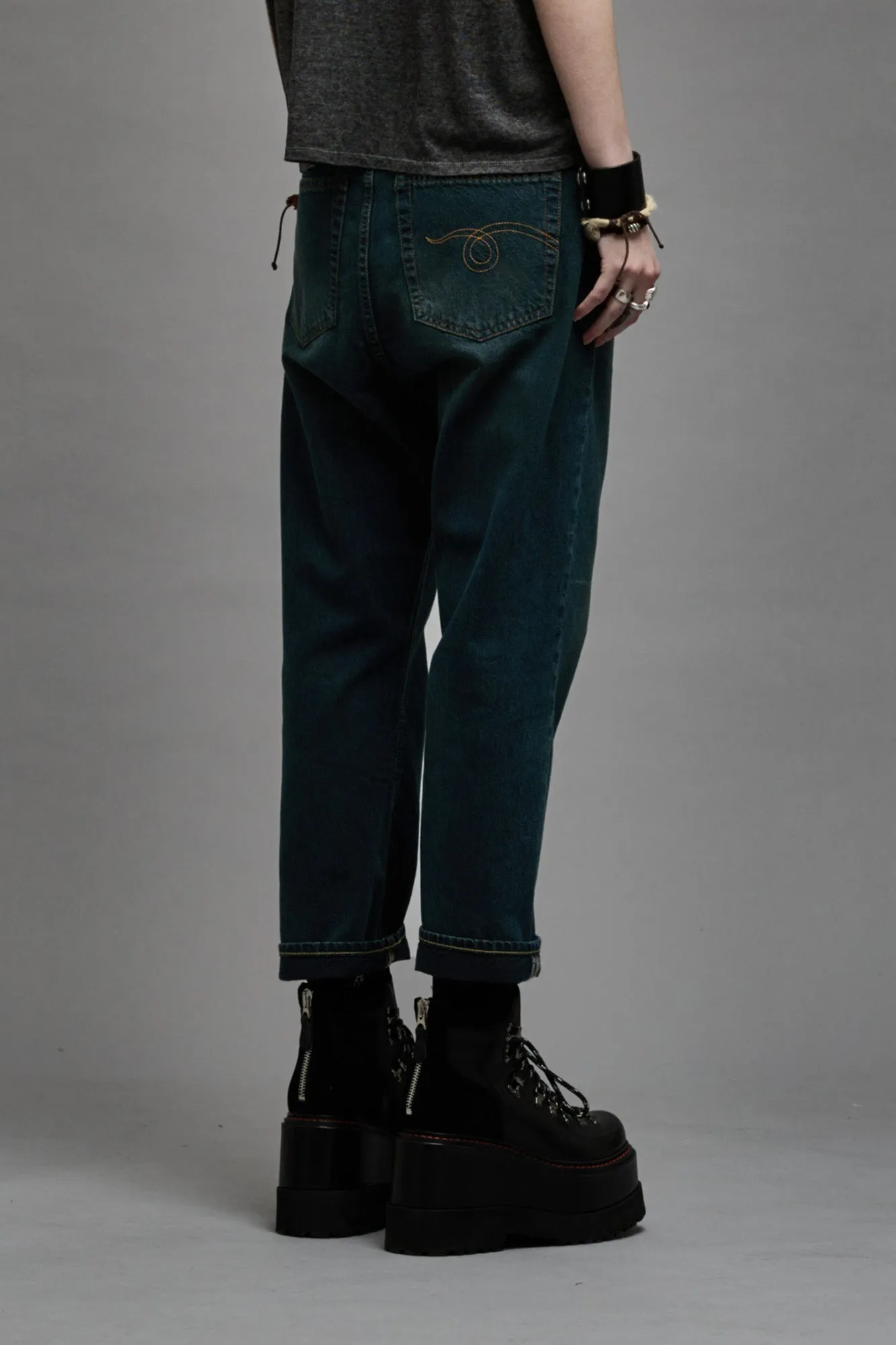 TAILORED DROP - CAMDEN INDIGO sold by R13 product image thumbnail 5