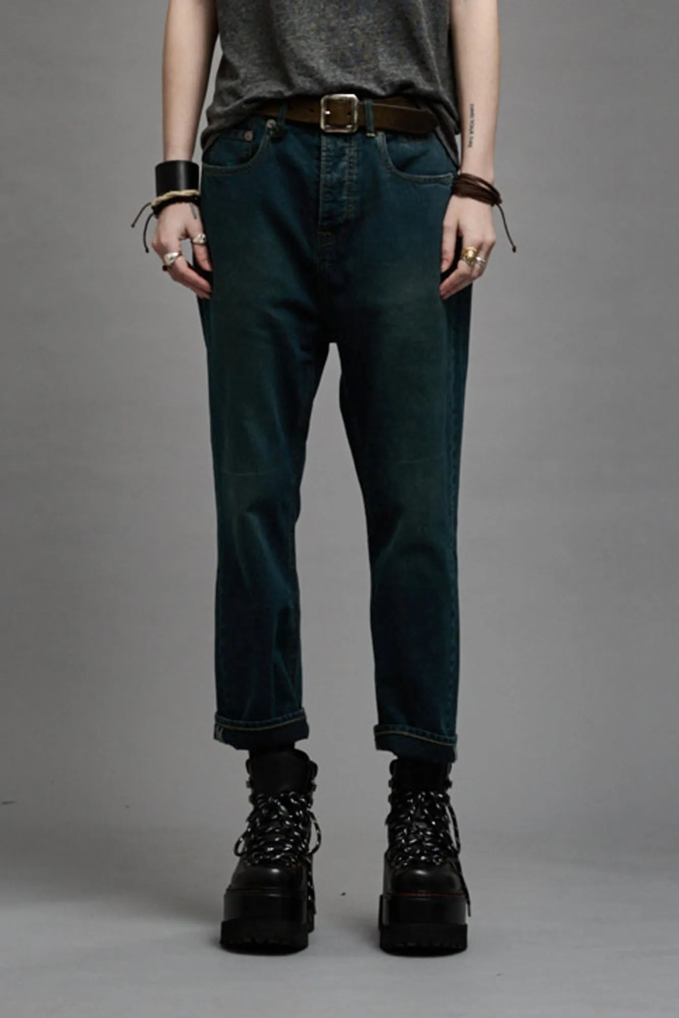 TAILORED DROP - CAMDEN INDIGO sold by R13 product image thumbnail 3