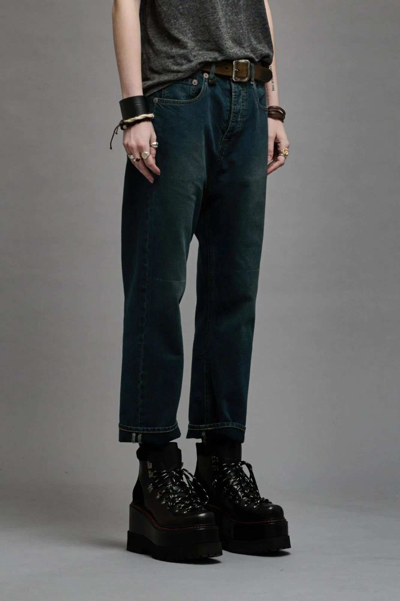 TAILORED DROP - CAMDEN INDIGO sold by R13 product image thumbnail 4