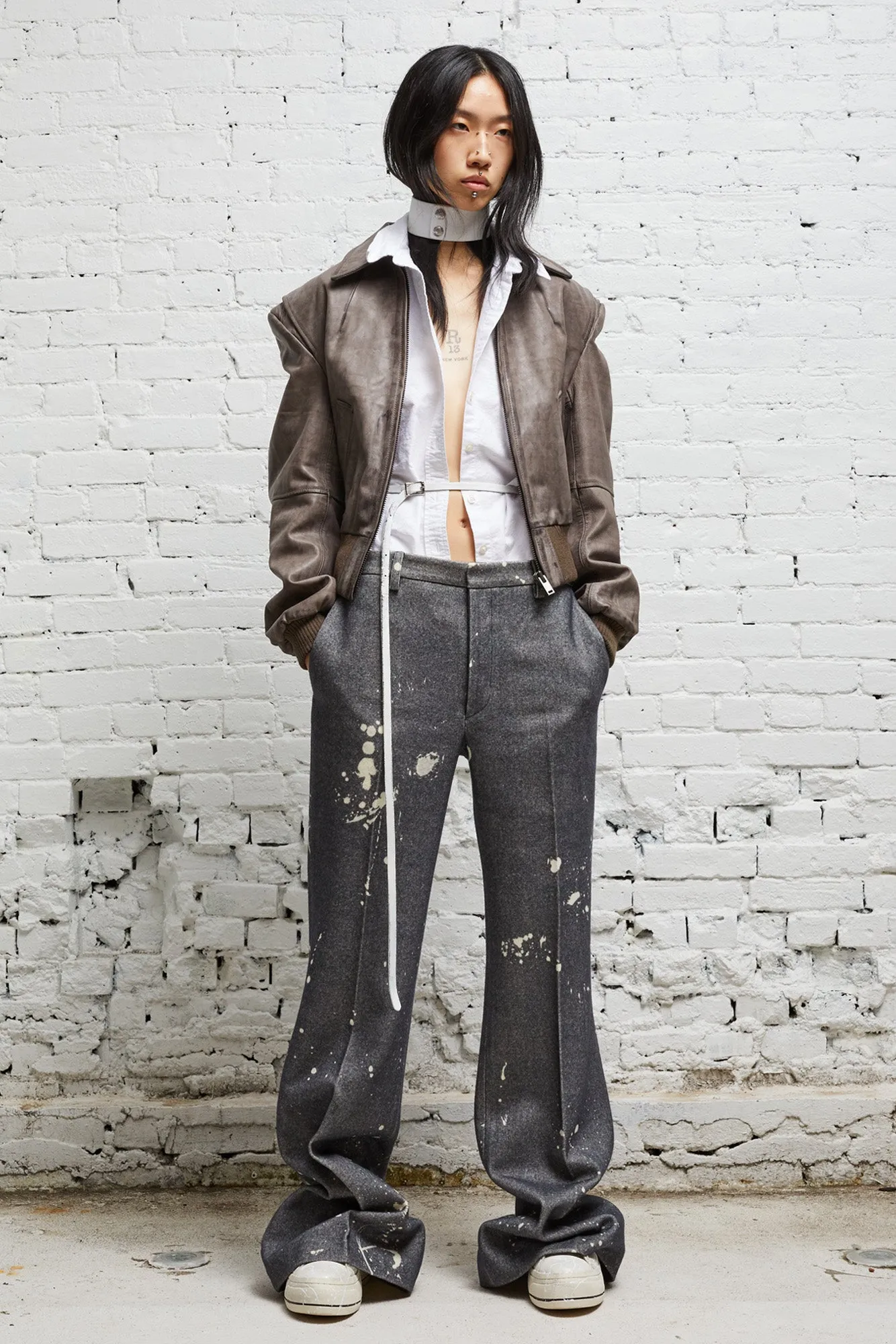 AMERICANA ZIP JACKET - DISTRESSED GREY sold by R13 product image thumbnail 2