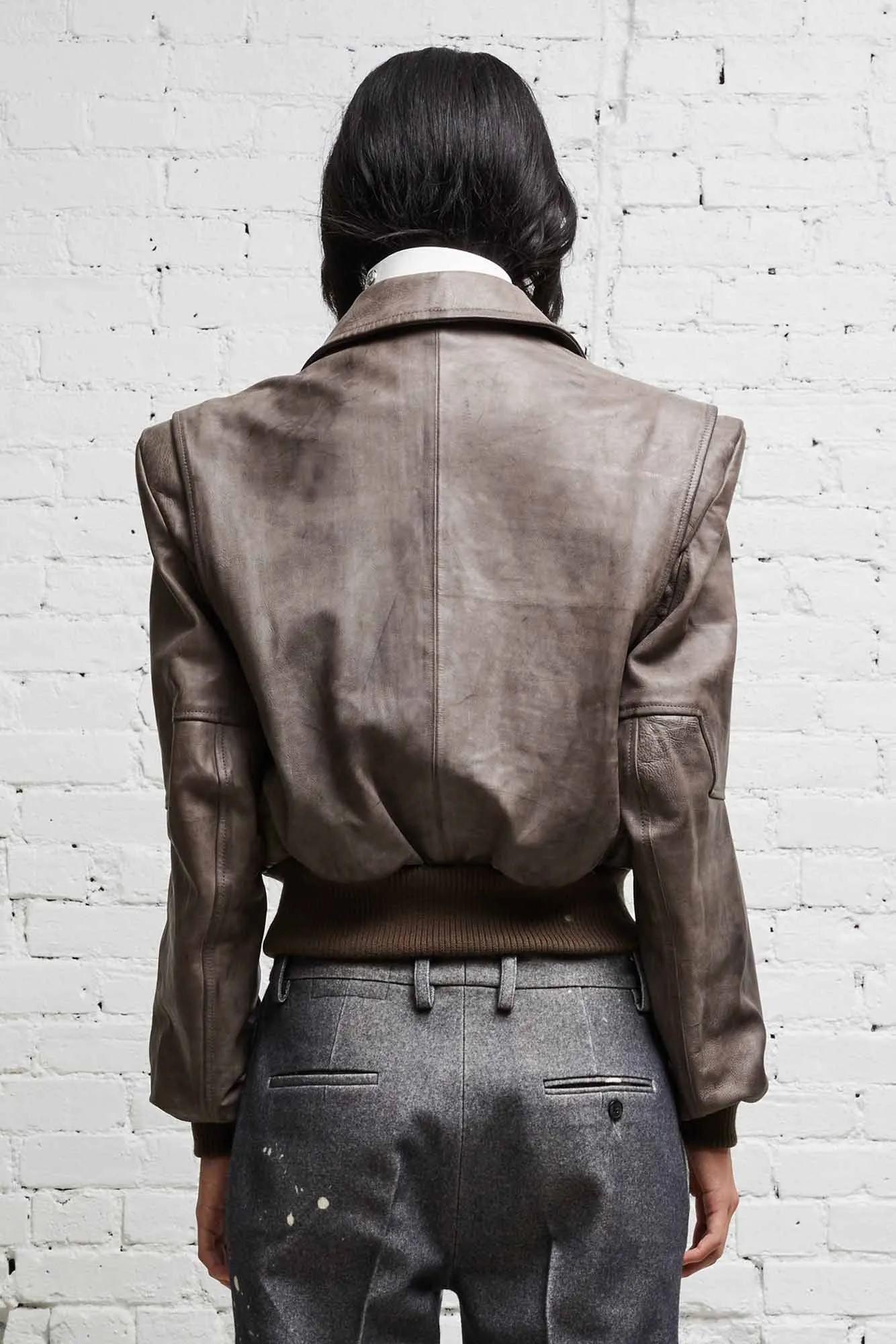 AMERICANA ZIP JACKET - DISTRESSED GREY sold by R13 product image thumbnail 5