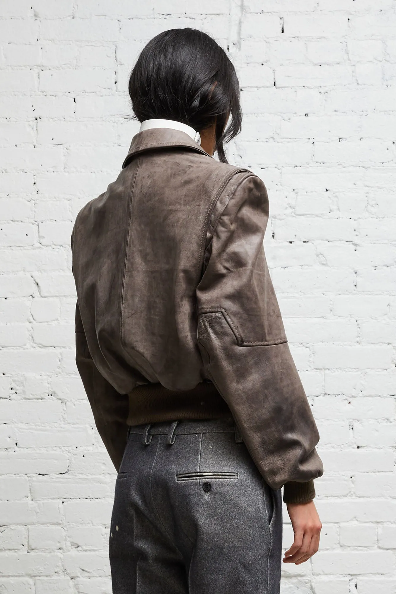 AMERICANA ZIP JACKET - DISTRESSED GREY sold by R13 product image thumbnail 4