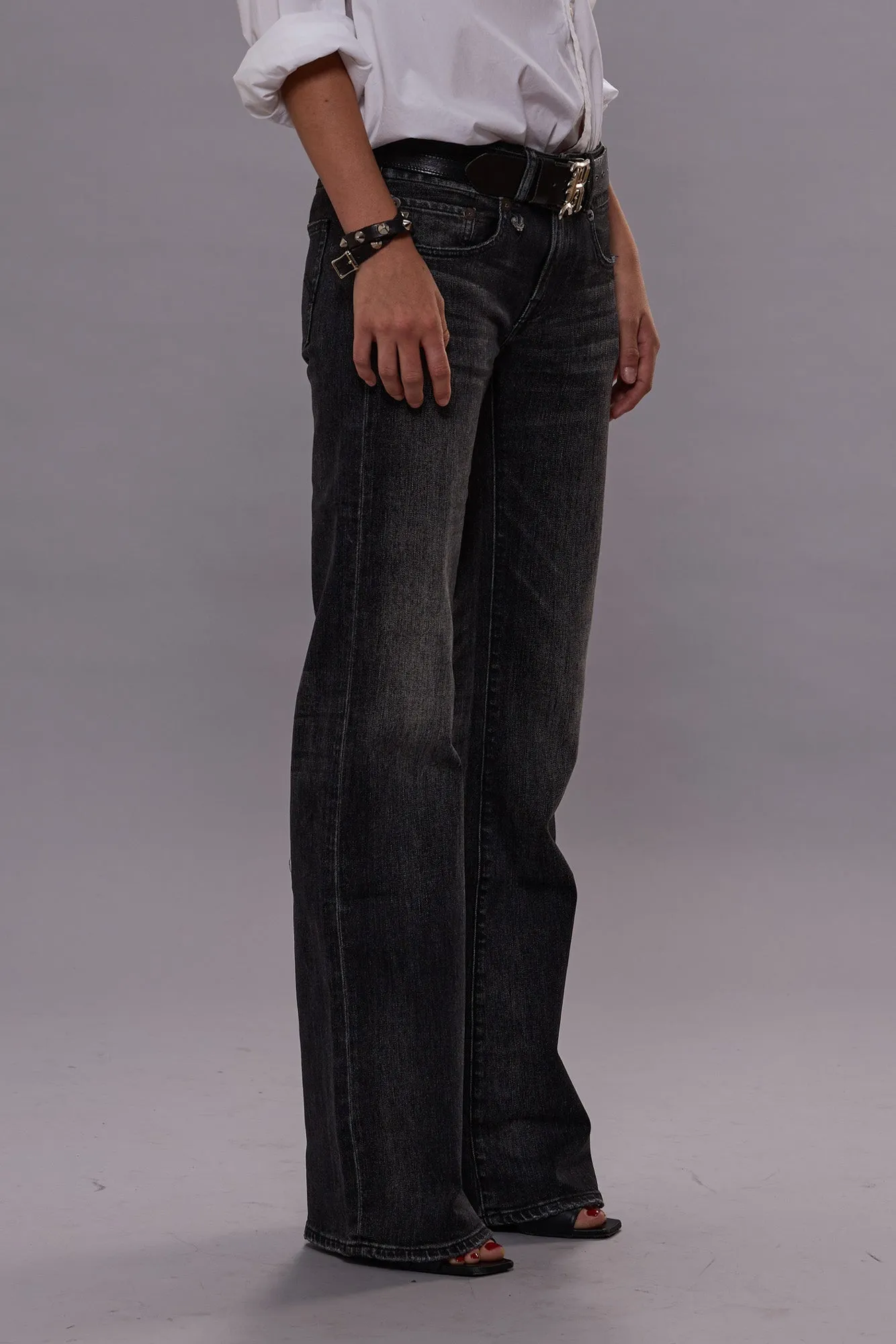 BOY FLARE - KENNET BLACK STRETCH sold by R13 product image thumbnail 3