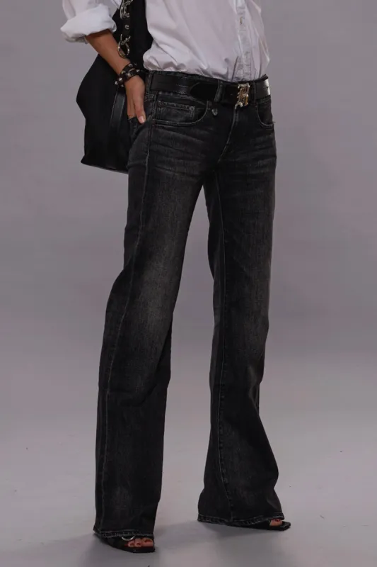 BOY FLARE - KENNET BLACK STRETCH sold by R13