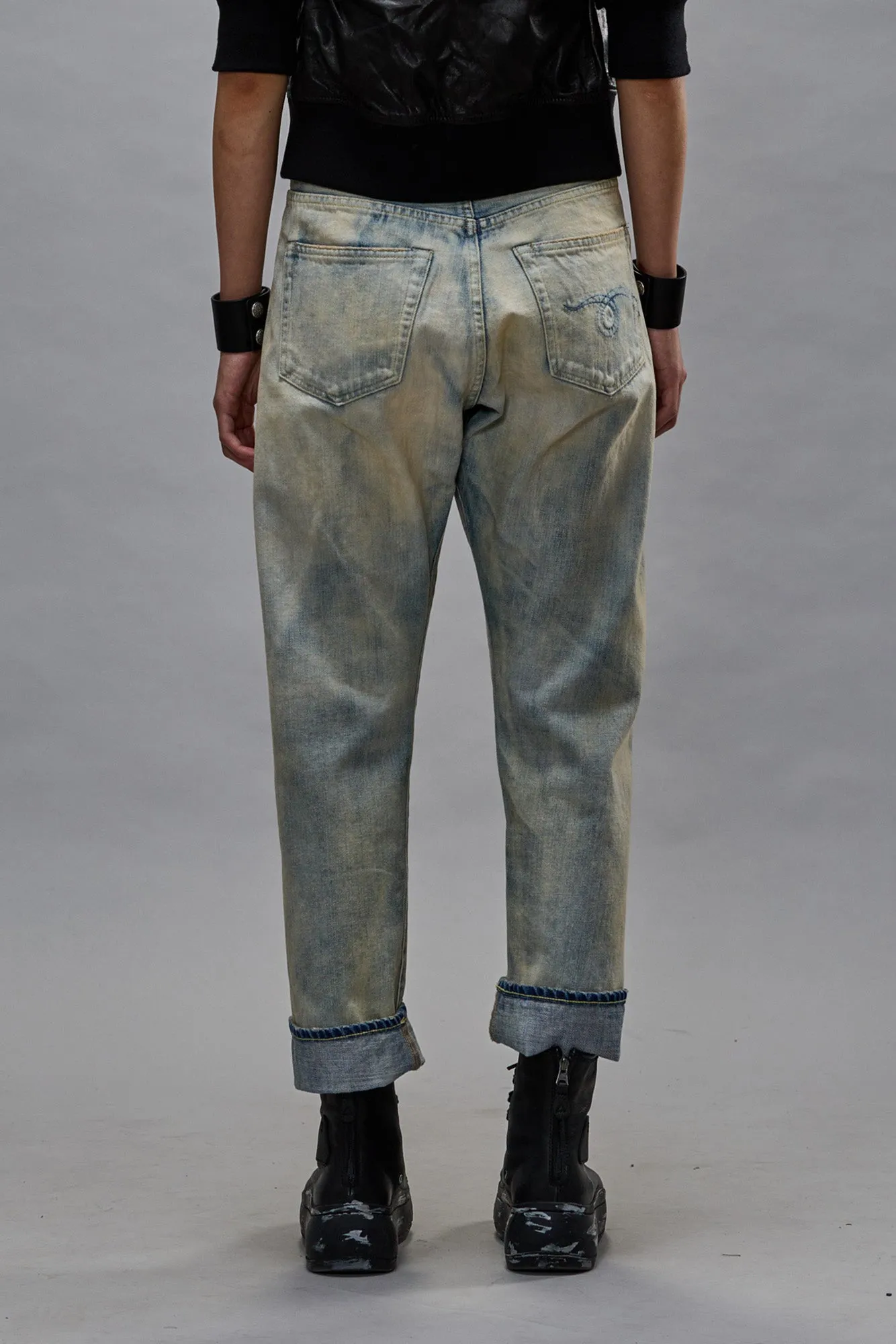CROSSOVER JEAN - VINTAGE ASH BLUE sold by R13 product image thumbnail 4