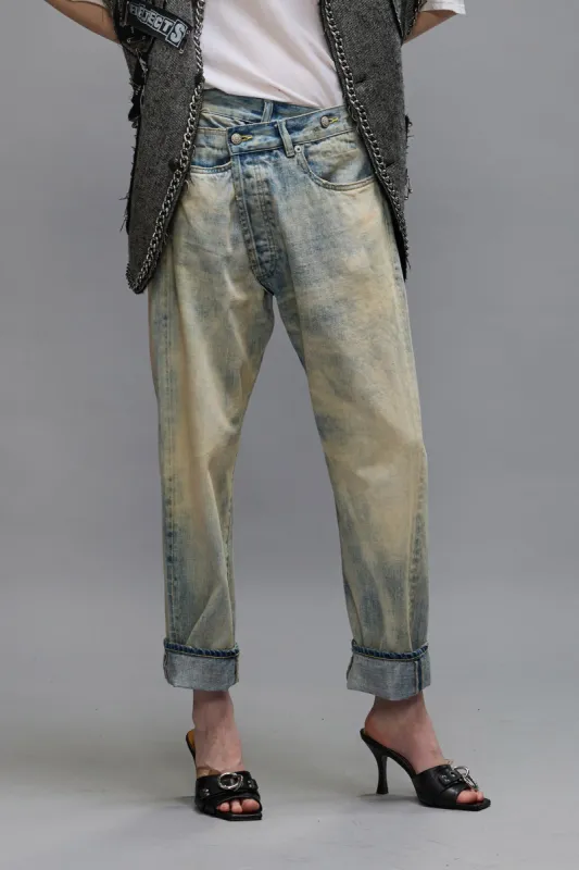 CROSSOVER JEAN - VINTAGE ASH BLUE sold by R13