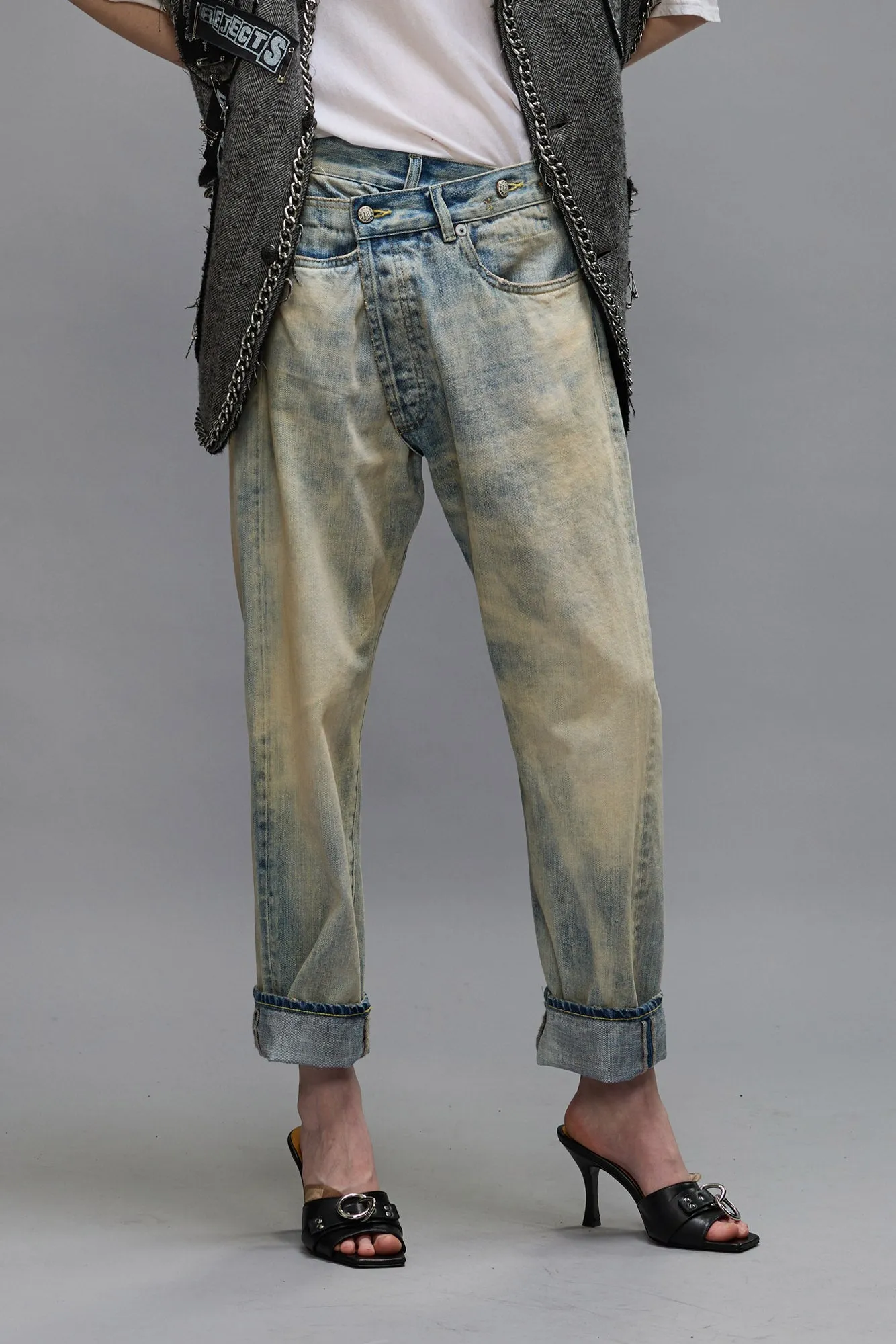 CROSSOVER JEAN - VINTAGE ASH BLUE sold by R13