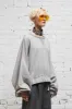 JUMBO CROPPED CREWNECK - HEATHER GREY sold by R13