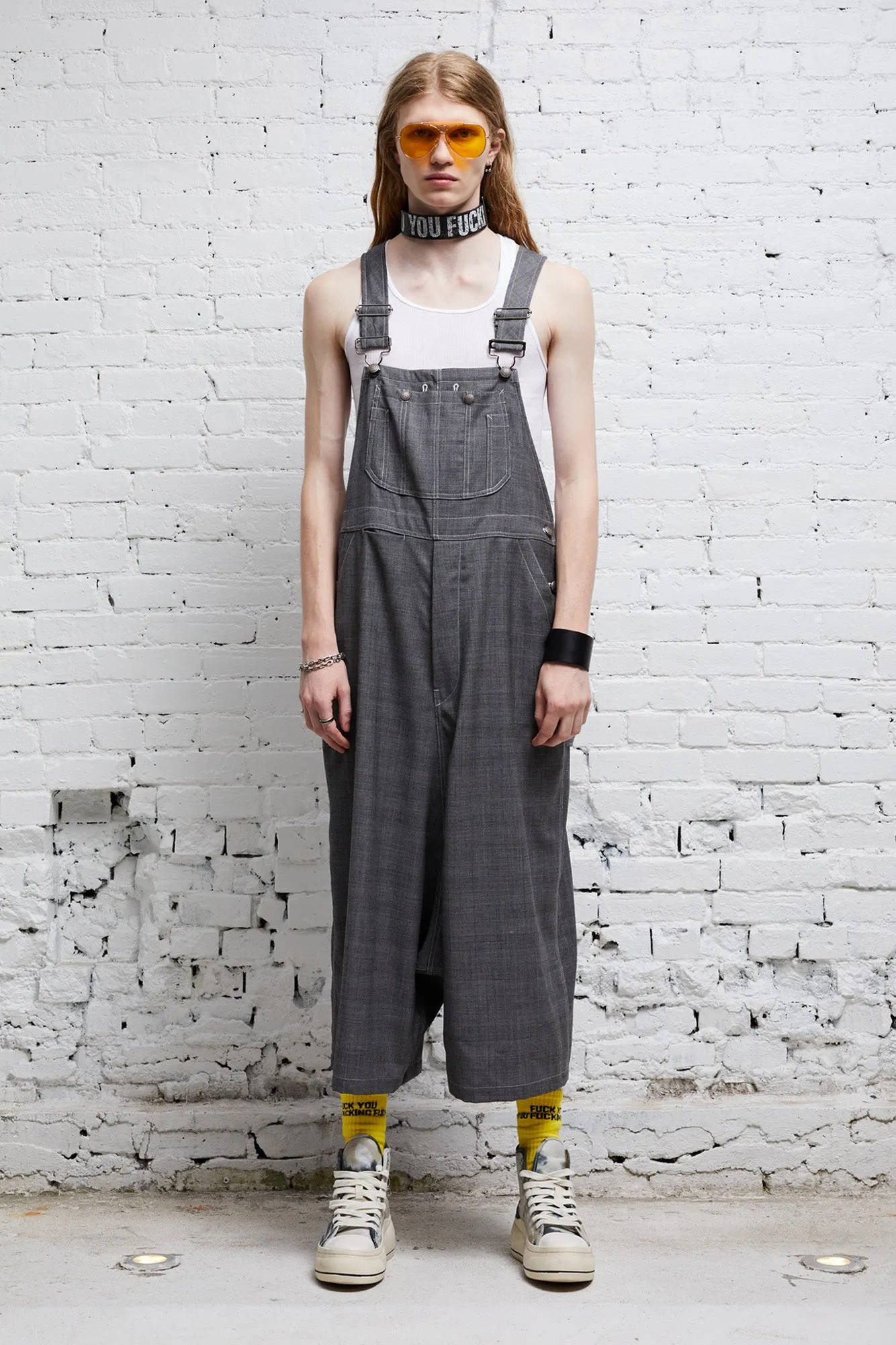 JUMBO OVERALL - DARK GLEN PLAID sold by R13