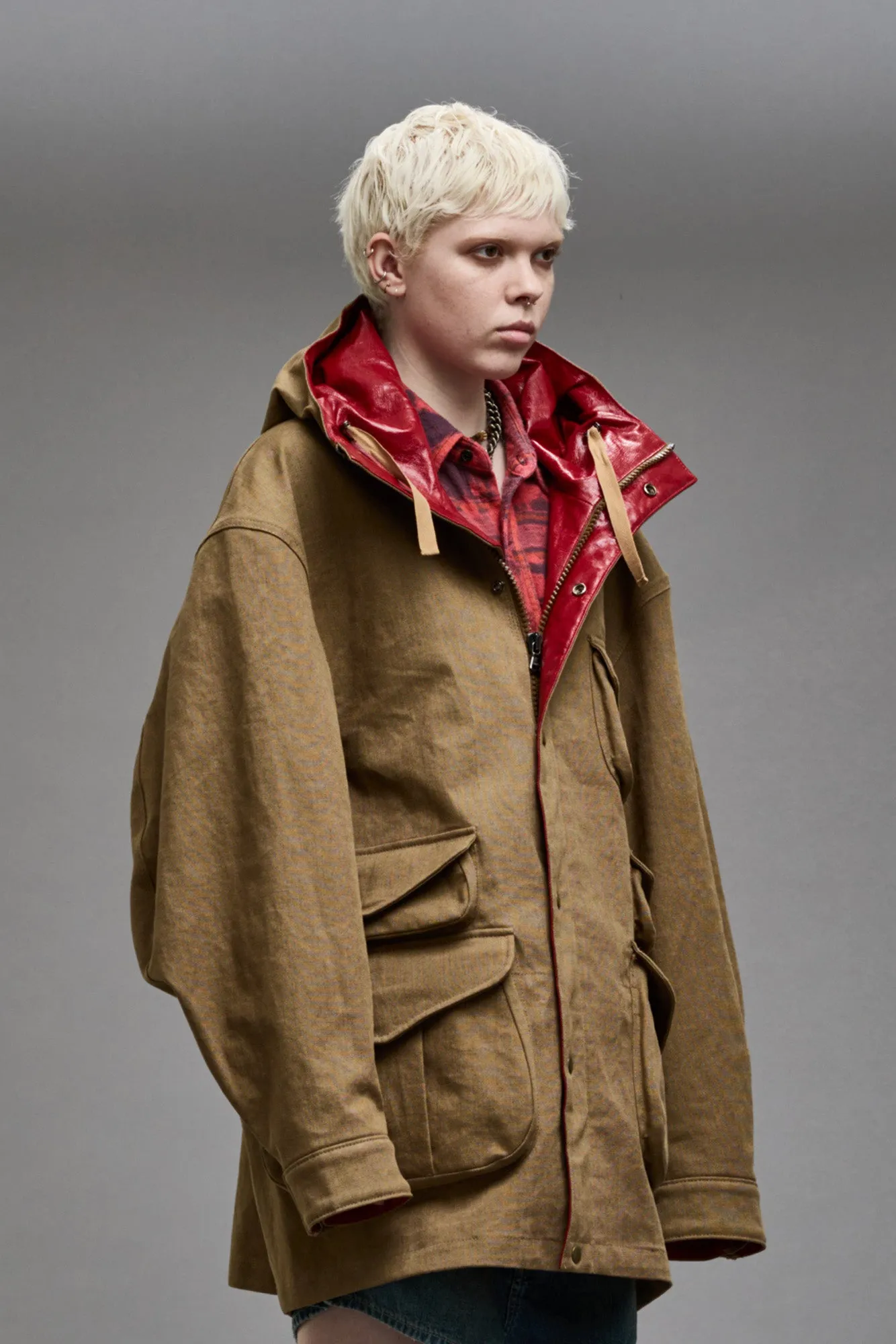 MULTIPOCKET PARKA - KHAKI sold by R13 product image thumbnail 4