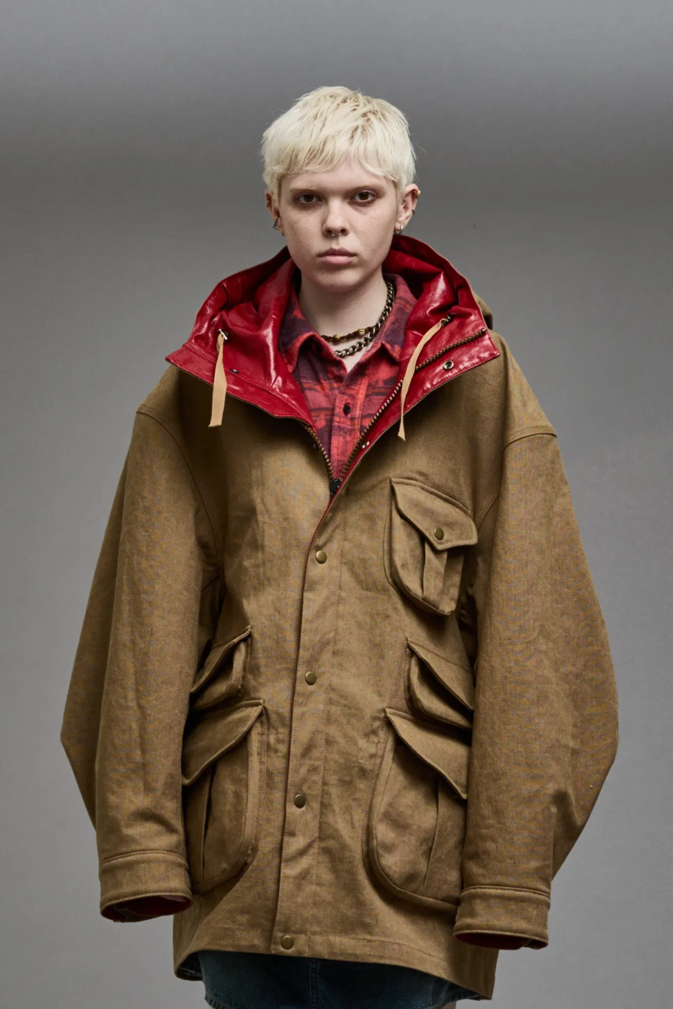 MULTIPOCKET PARKA - KHAKI sold by R13 product image thumbnail 3