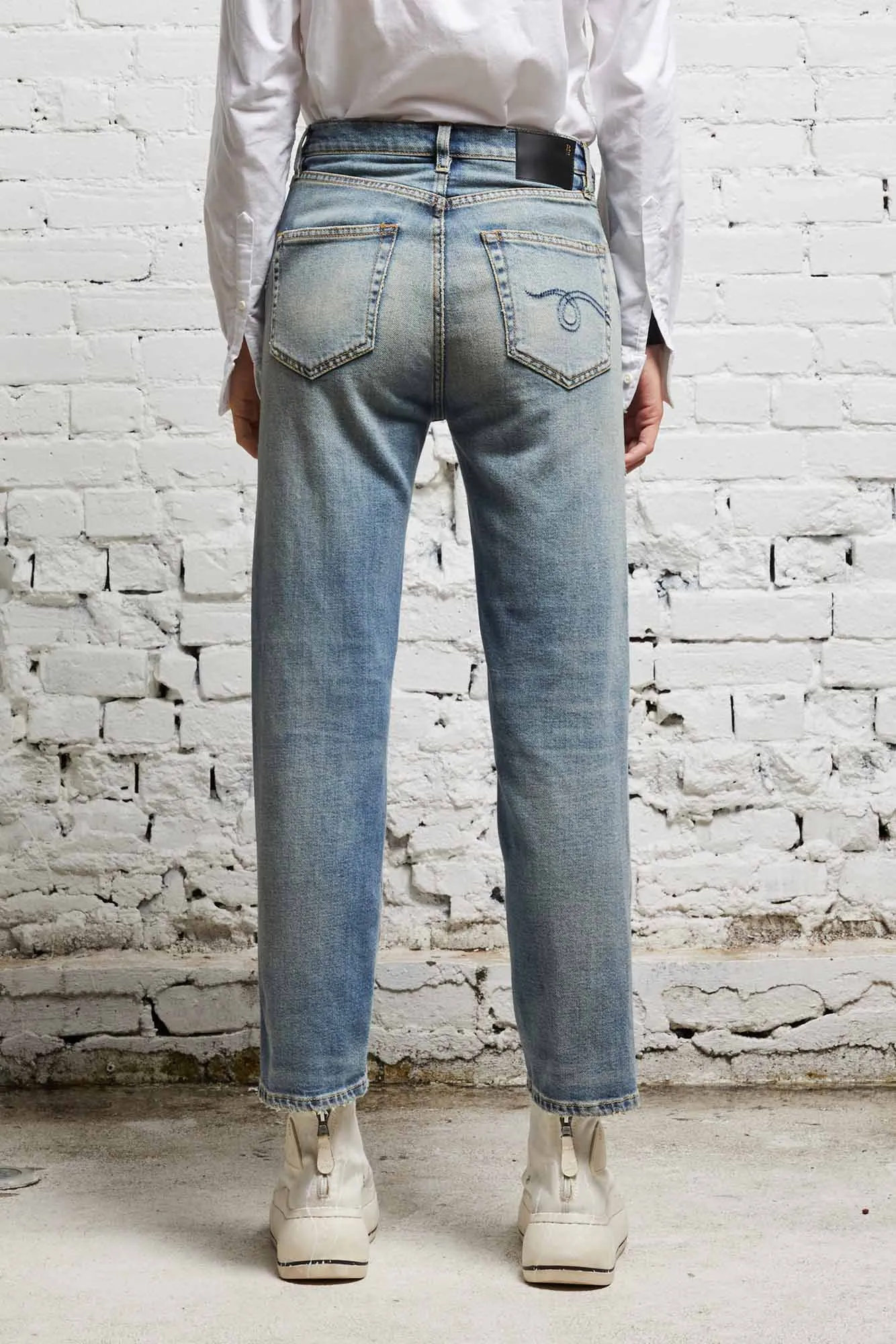 SHELLEY SLIM - HESTER BLUE STRETCH sold by R13 product image thumbnail 5