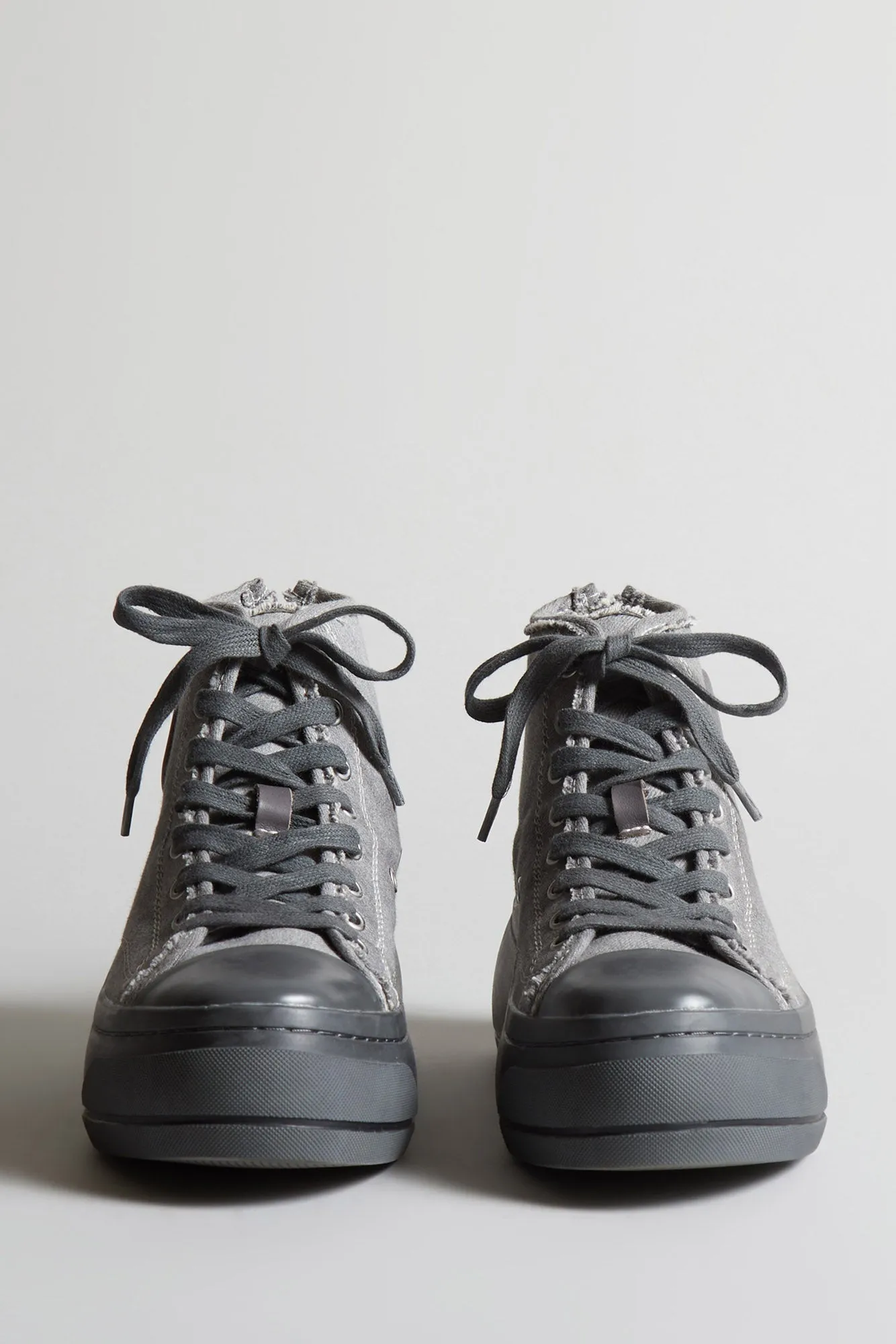 KURT HIGH TOP SNEAKER - LIGHT GREY DENIM sold by R13 product image thumbnail 2