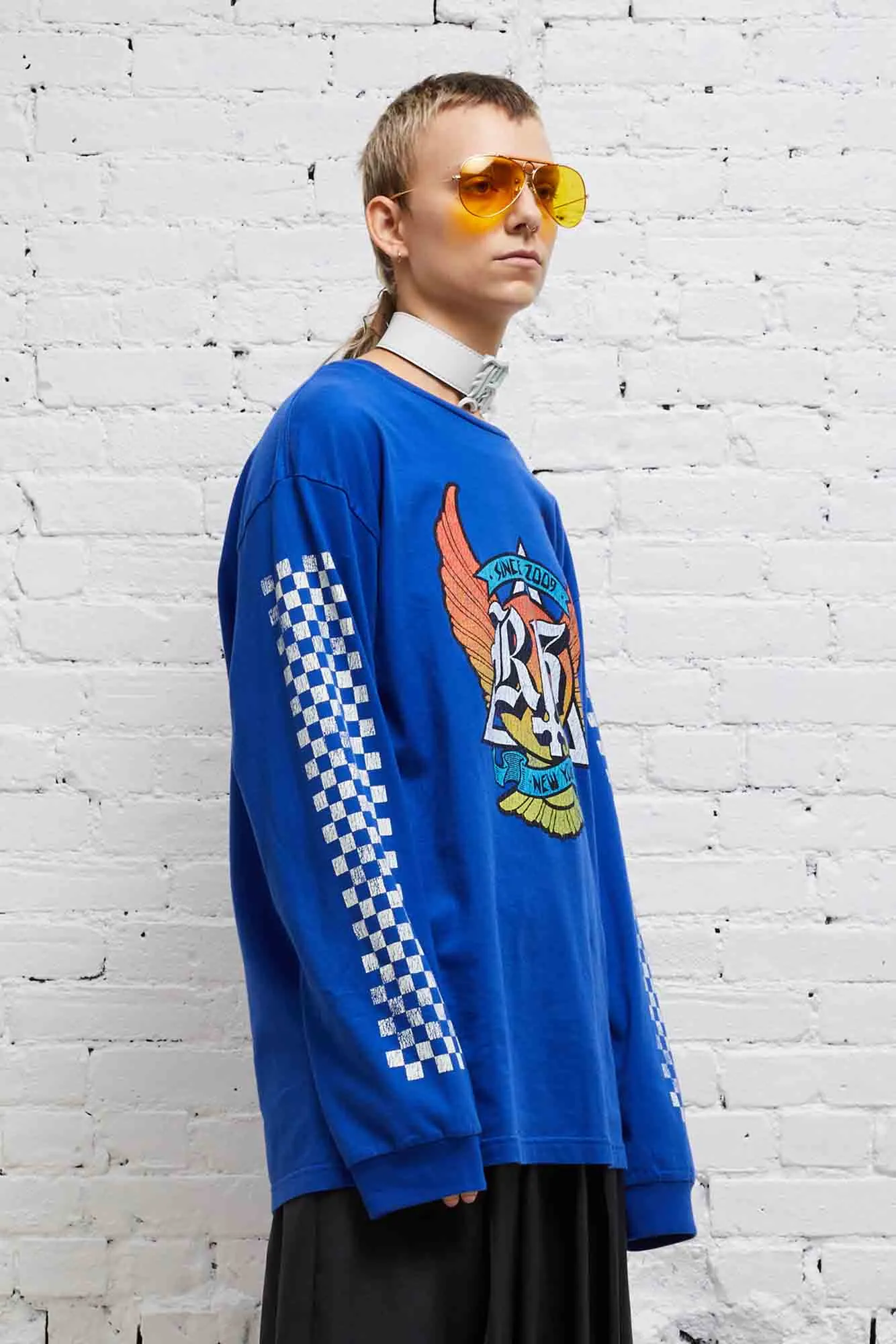 SKATE LONG SLEEVE T - BLUE sold by R13 product image thumbnail 3