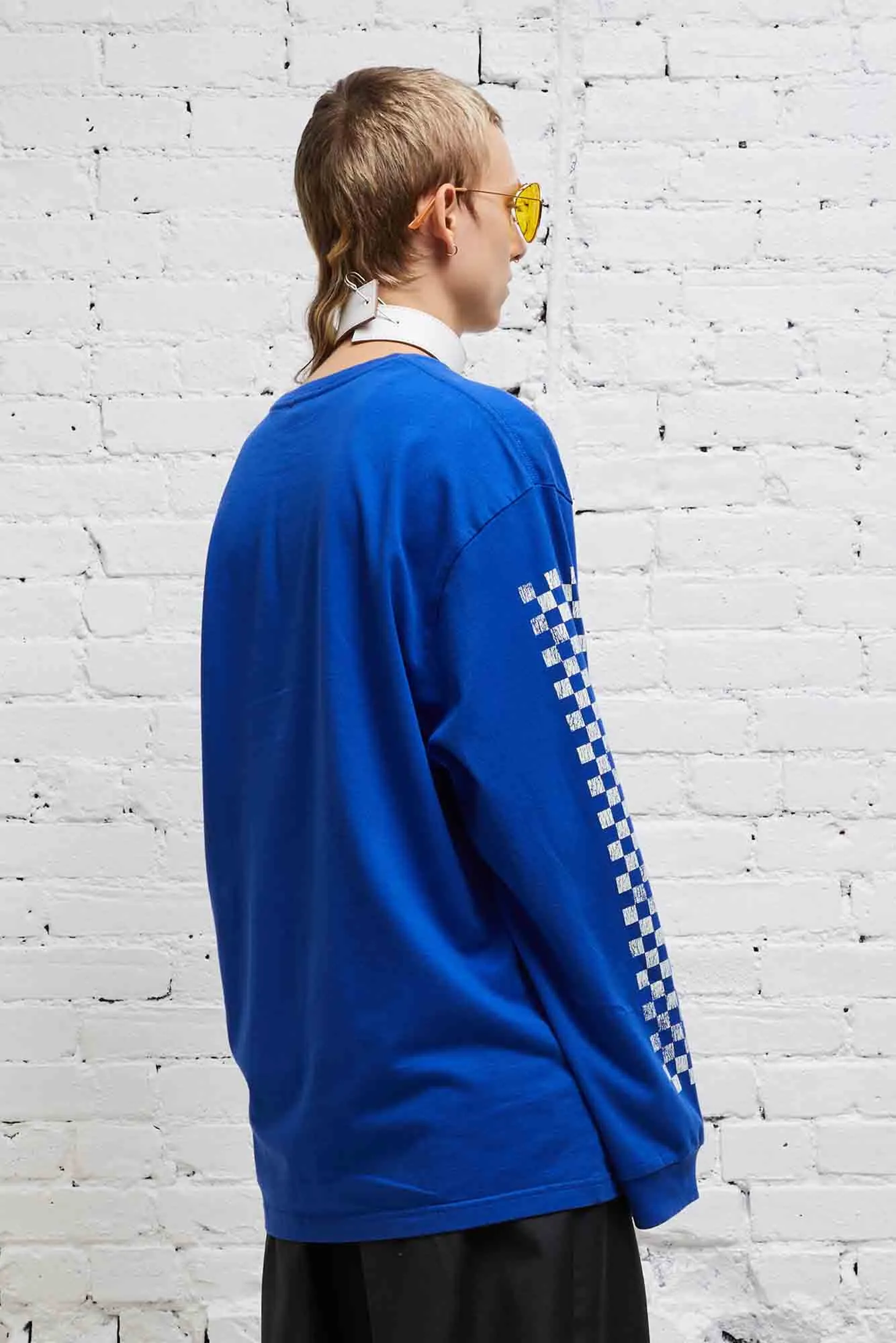 SKATE LONG SLEEVE T - BLUE sold by R13 product image thumbnail 4