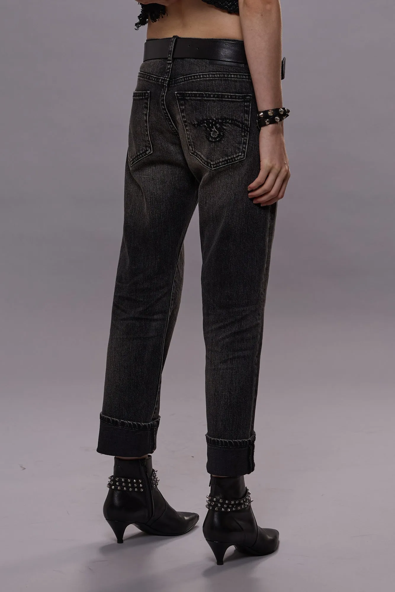 BOY STRAIGHT - KENNET BLACK STRETCH sold by R13 product image thumbnail 4