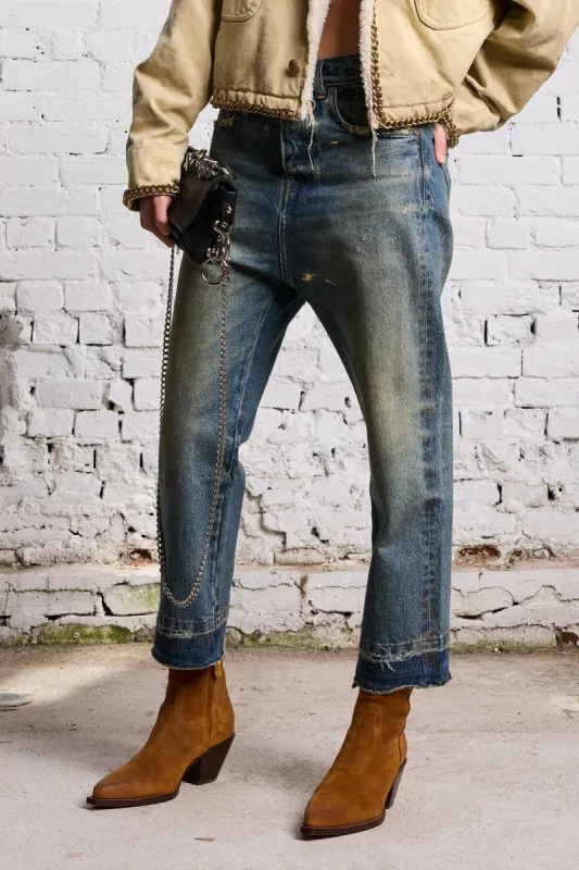 TAILORED DROP - SPLATTERED CLINTON BLUE sold by R13