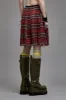 DOUBLE LAYER KILT SKIRT - RED PLAID sold by R13
