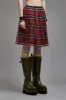 DOUBLE LAYER KILT SKIRT - RED PLAID sold by R13