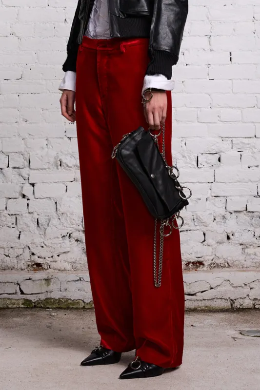LEMMY TROUSER - RED VELVET sold by R13