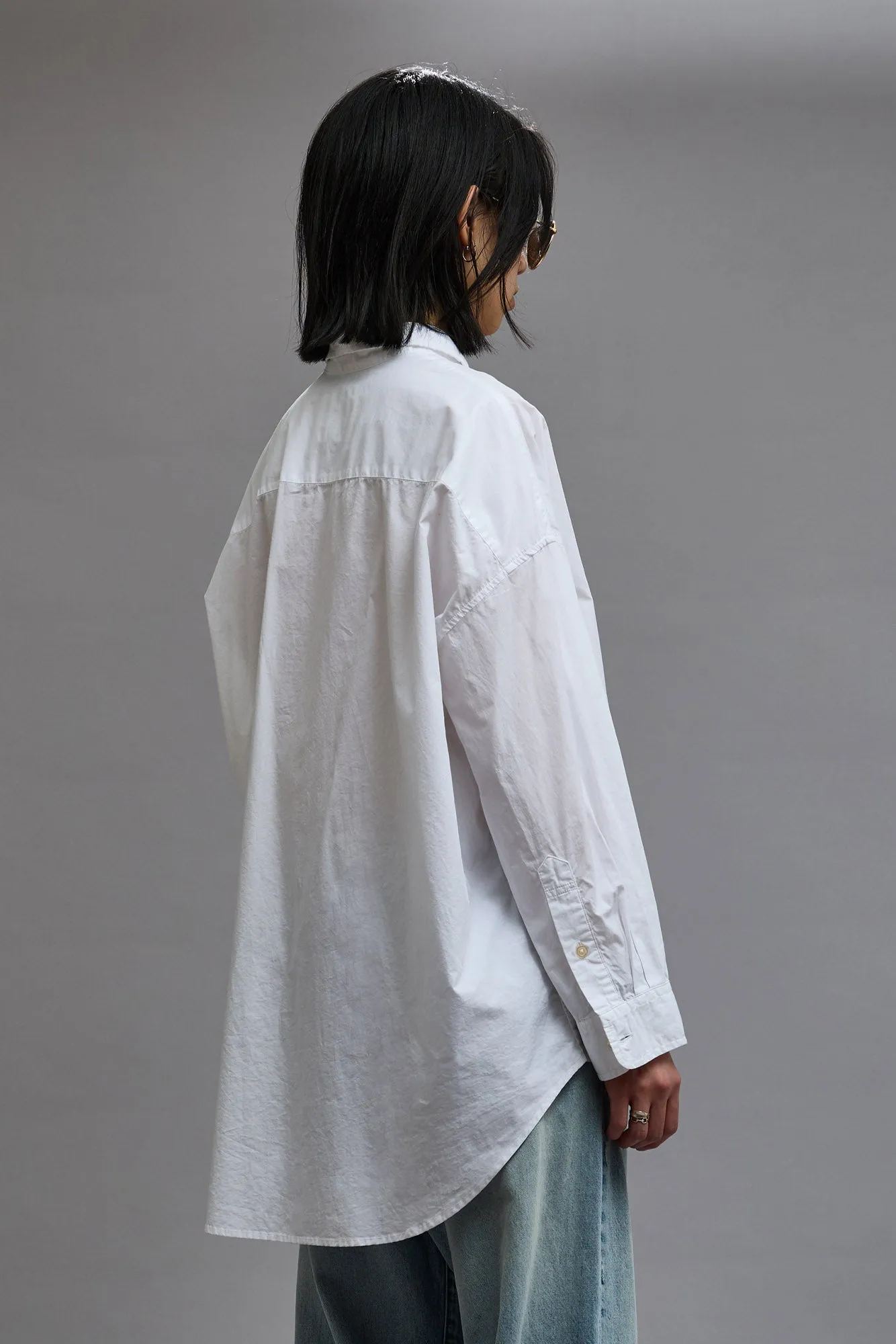 DROP NECK SHIRT - WHITE sold by R13 product image thumbnail 5