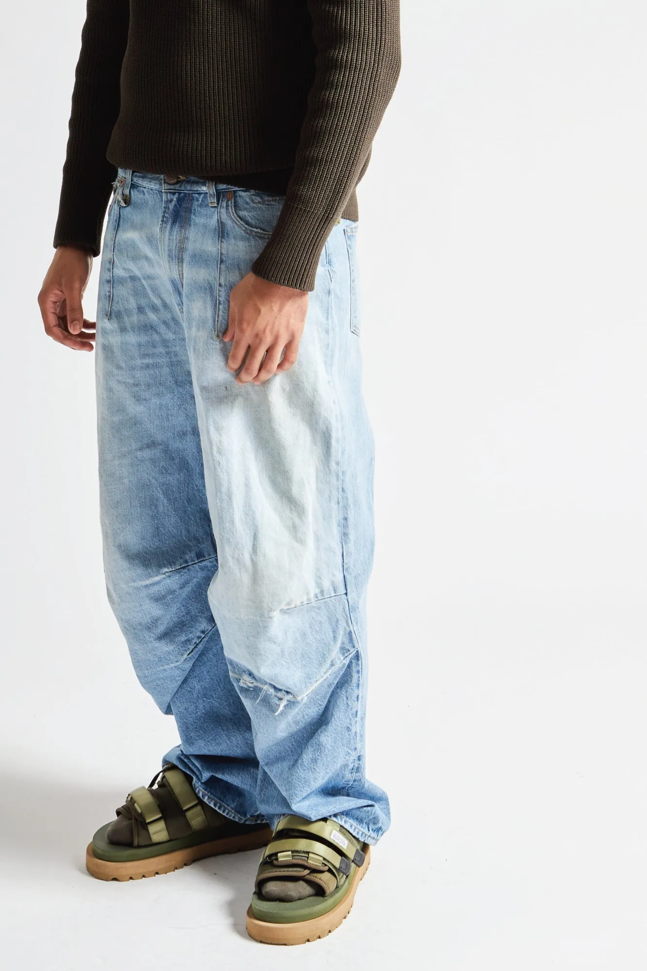 GLEN ARTICULATED KNEE JEANS - TURNER BLUE sold by R13