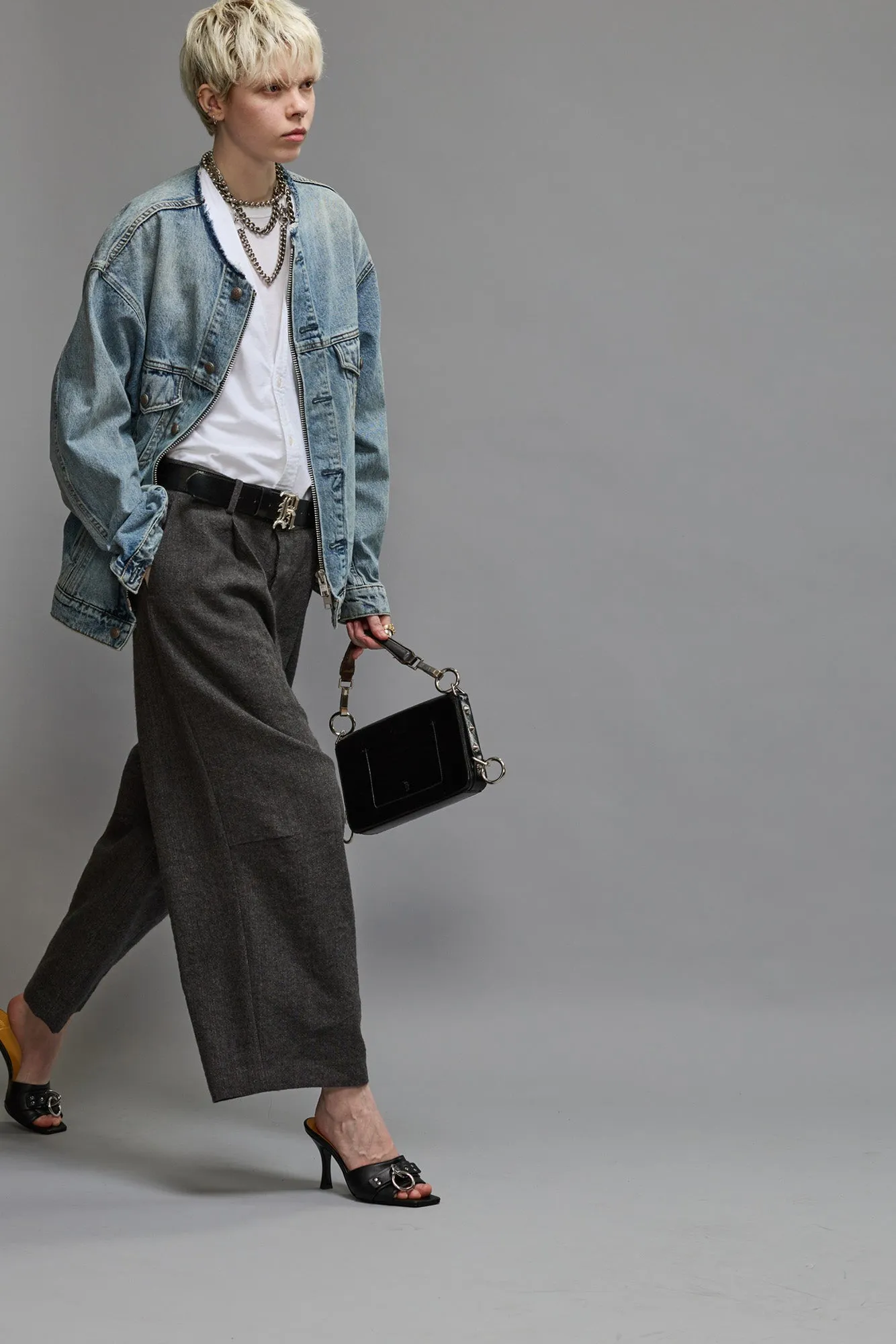 ARTICULATED KNEE TROUSER - DARK GREY sold by R13 product image thumbnail 3