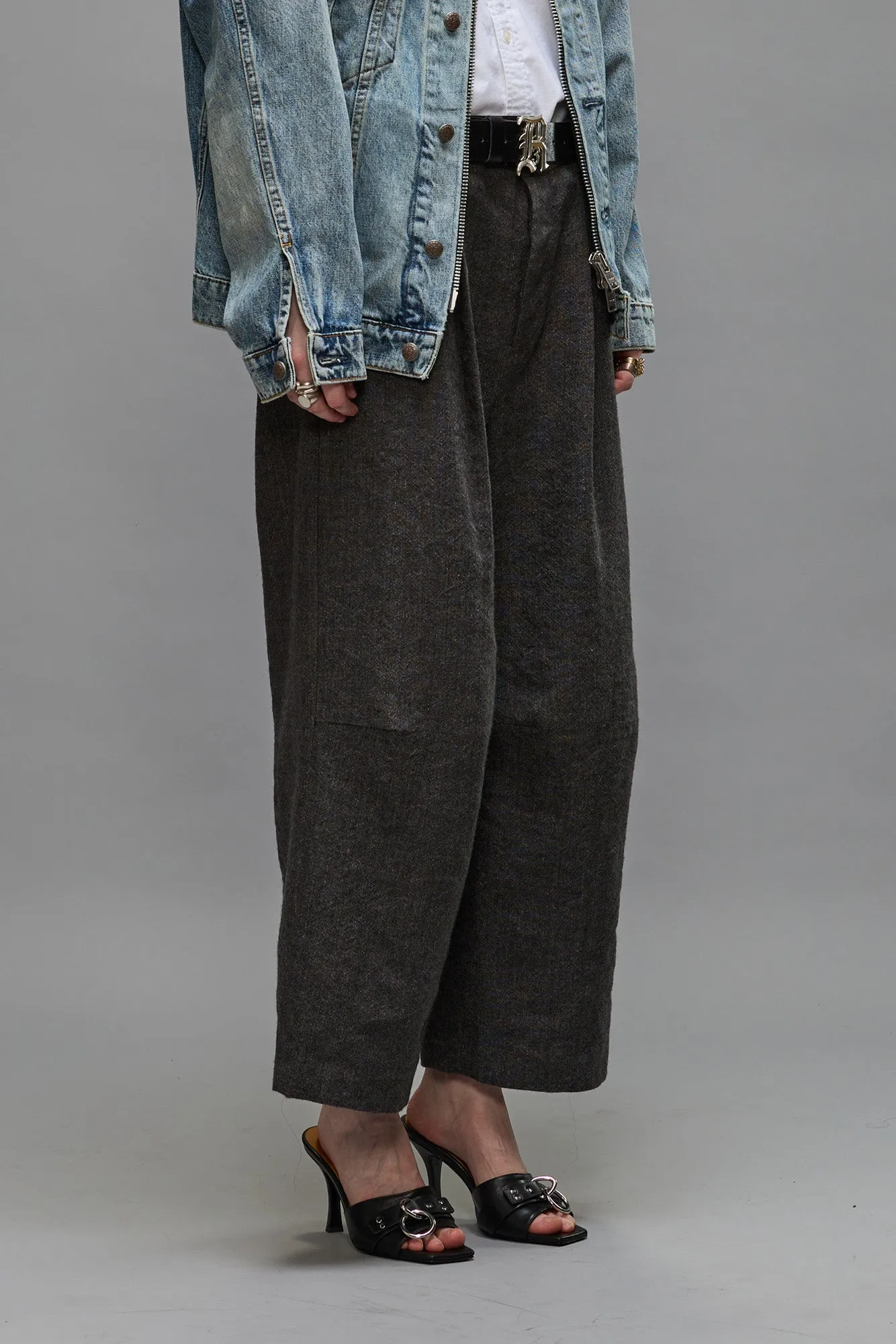 ARTICULATED KNEE TROUSER - DARK GREY sold by R13 product image thumbnail 5