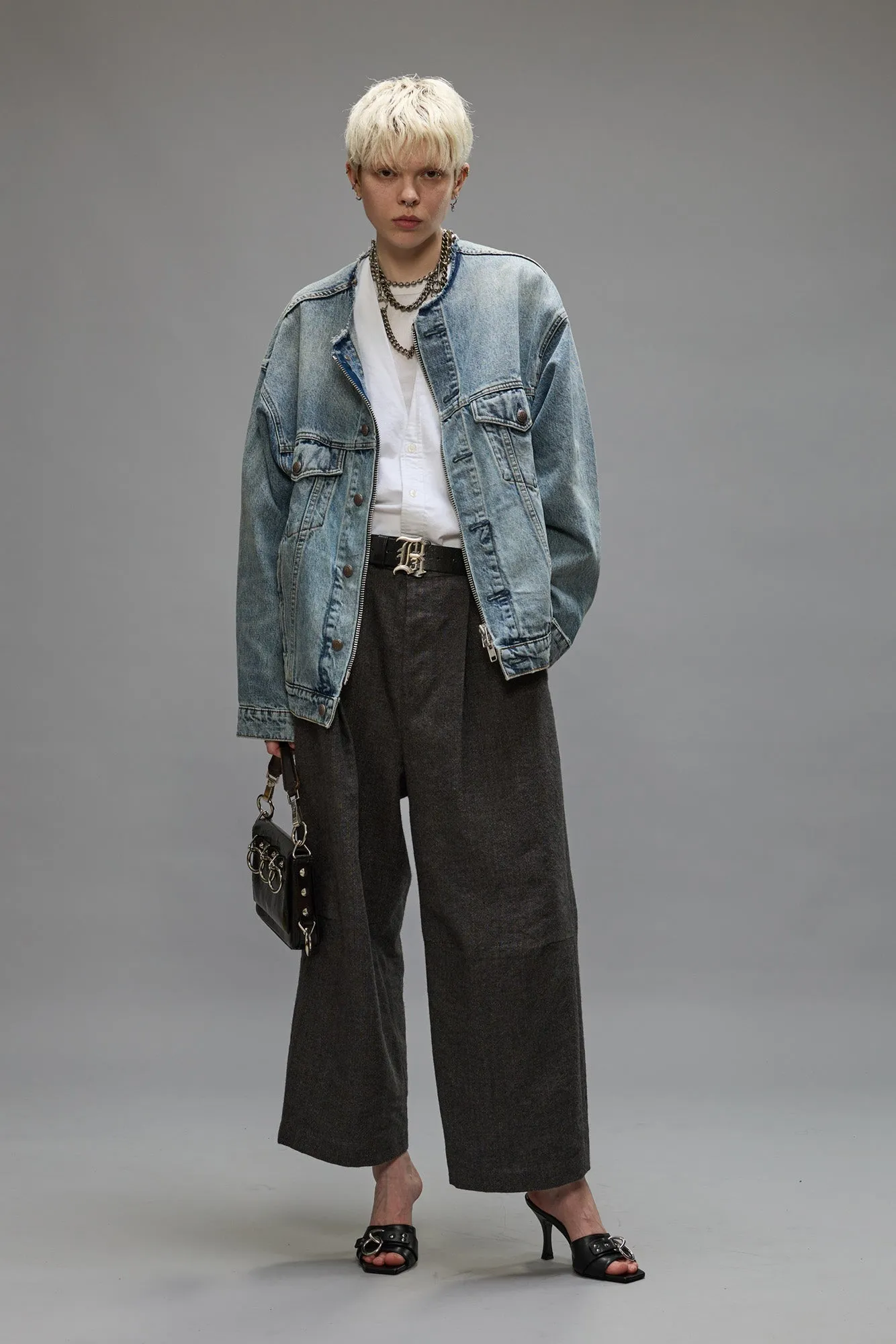 ARTICULATED KNEE TROUSER - DARK GREY sold by R13 product image thumbnail 2