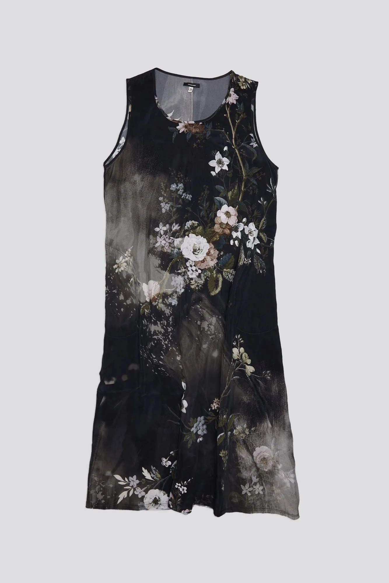 SLEEVELESS MIDI - BLEACHED BLACK FLORAL sold by R13 product image thumbnail 4