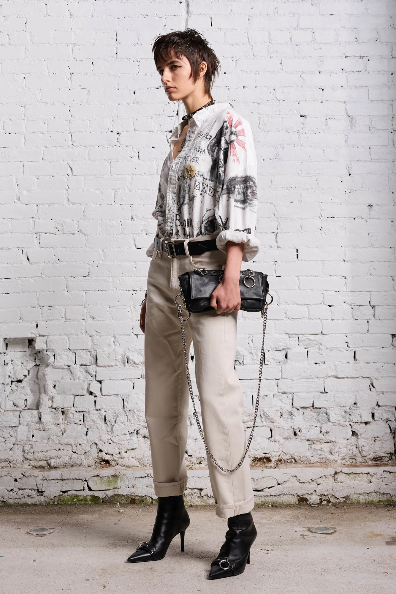 DROP NECK SHIRT - SKETCHBOOK sold by R13 product image thumbnail 2