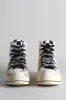 DOUBLE GROMMET KURT HIGH TOP SNEAKER - GRAFFITI ECRU CHECKER sold by R13