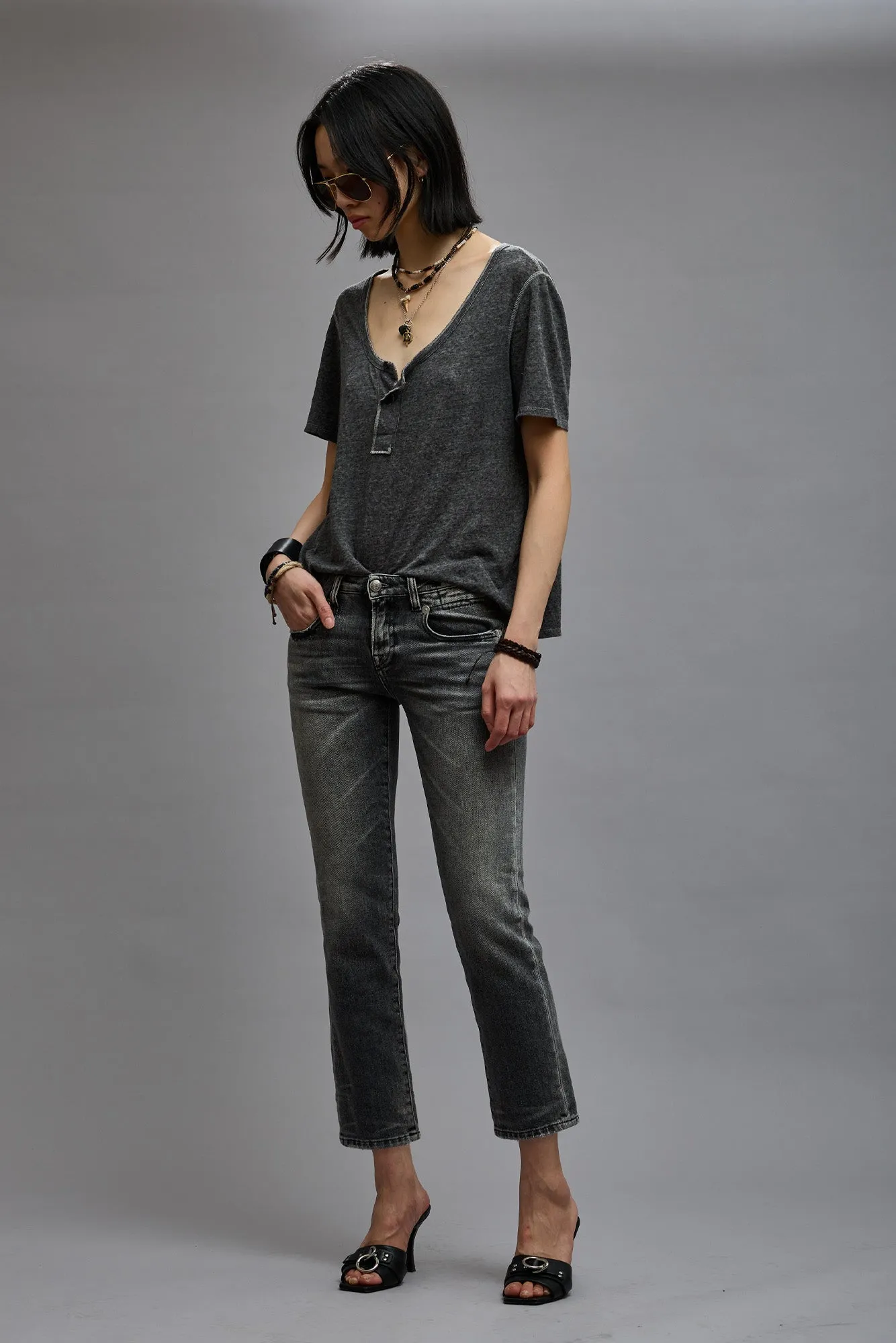 BOY STRAIGHT - VINTAGE GREY sold by R13 product image thumbnail 4