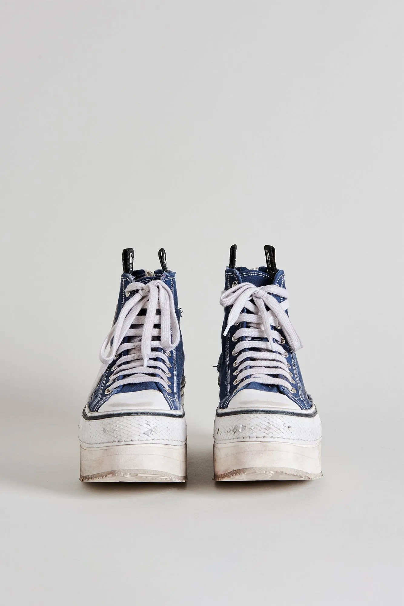 COURTNEY PLATFORM HIGH TOP SNEAKER - NAVY sold by R13 product image thumbnail 2