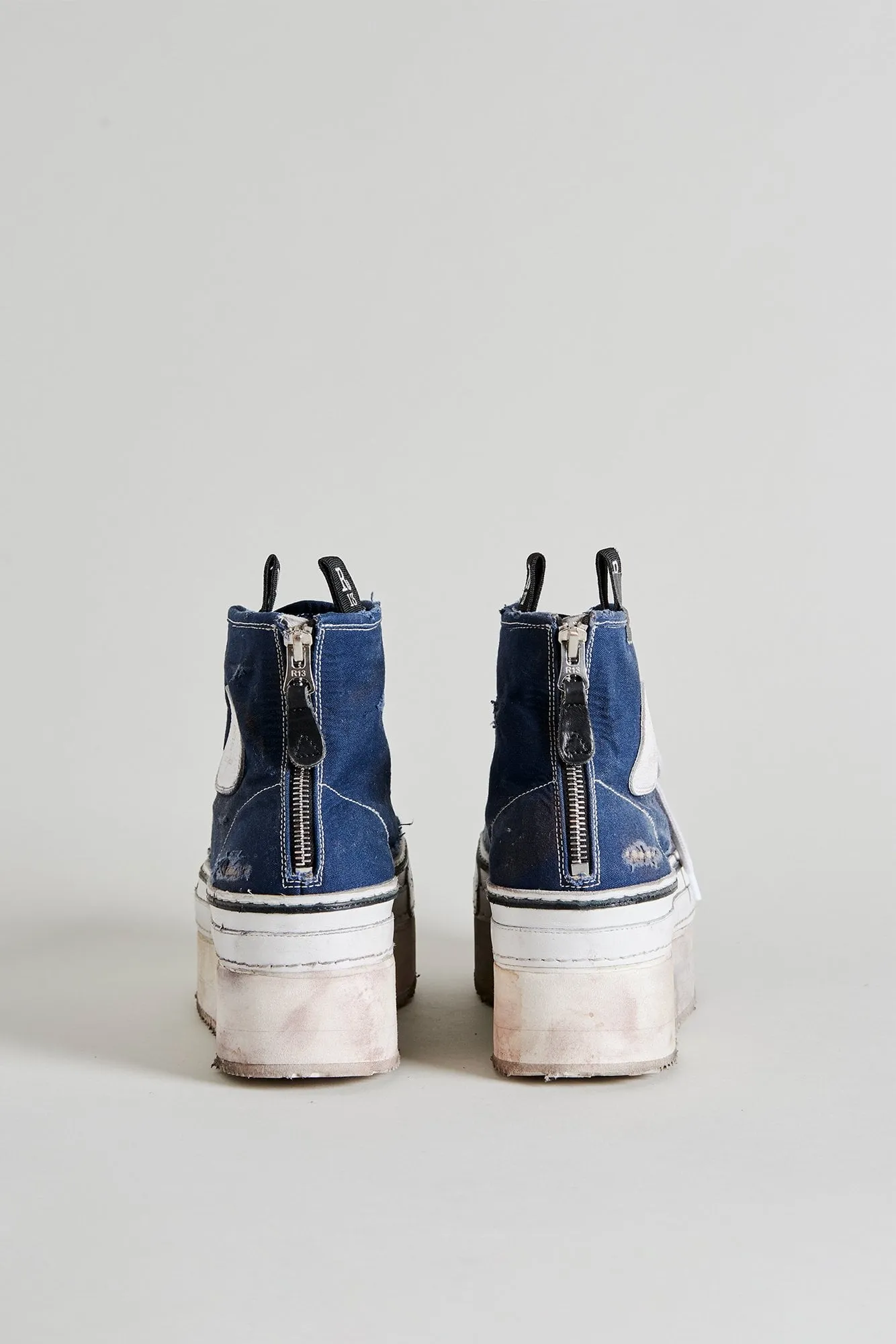 COURTNEY PLATFORM HIGH TOP SNEAKER - NAVY sold by R13 product image thumbnail 4