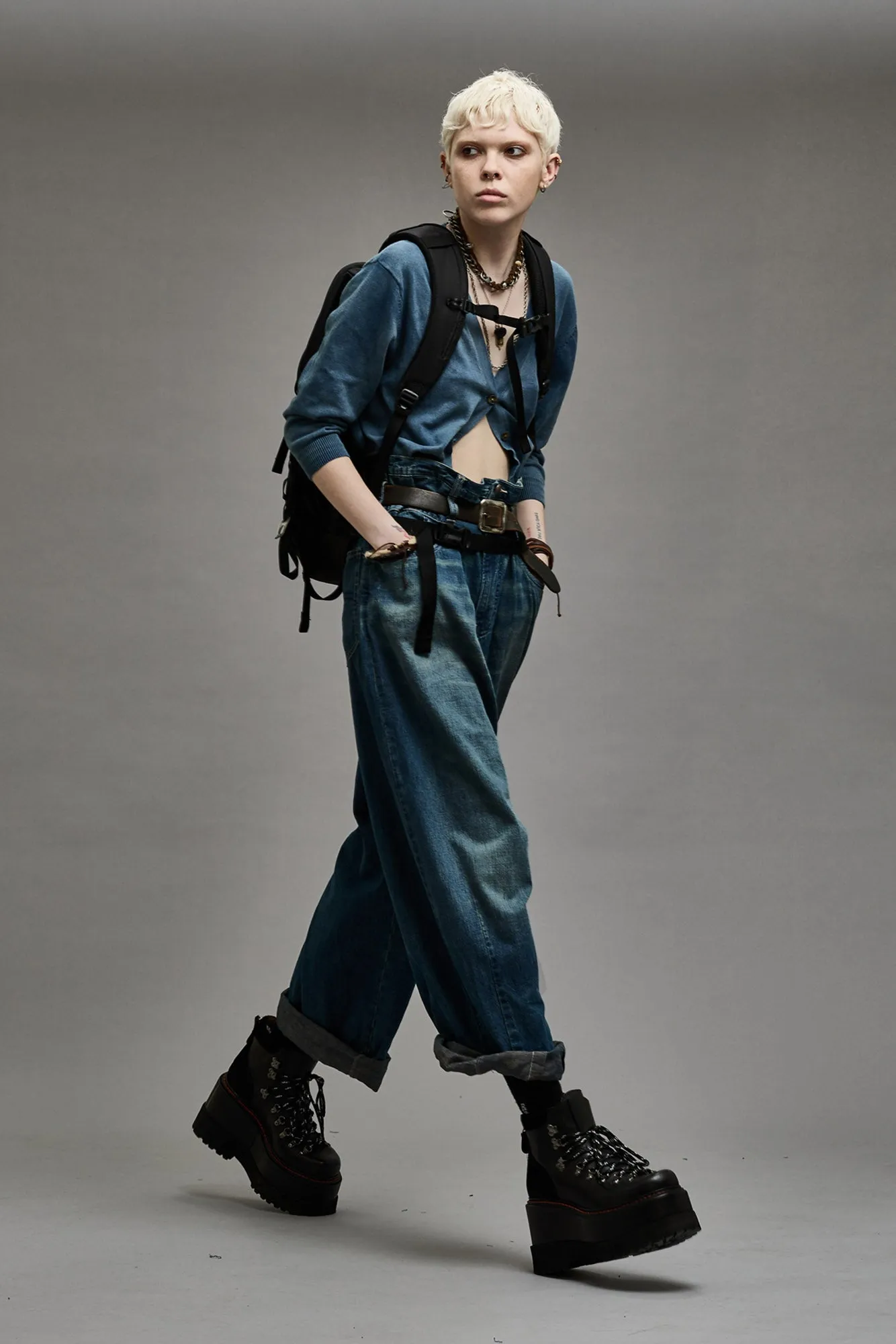 DOUBLE LOOP VENTI JEAN - WINDSOR BLUE sold by R13 product image thumbnail 2