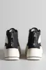 MEN'S DOUBLE GROMMET HIGH TOP SNEAKER - BLACK sold by R13
