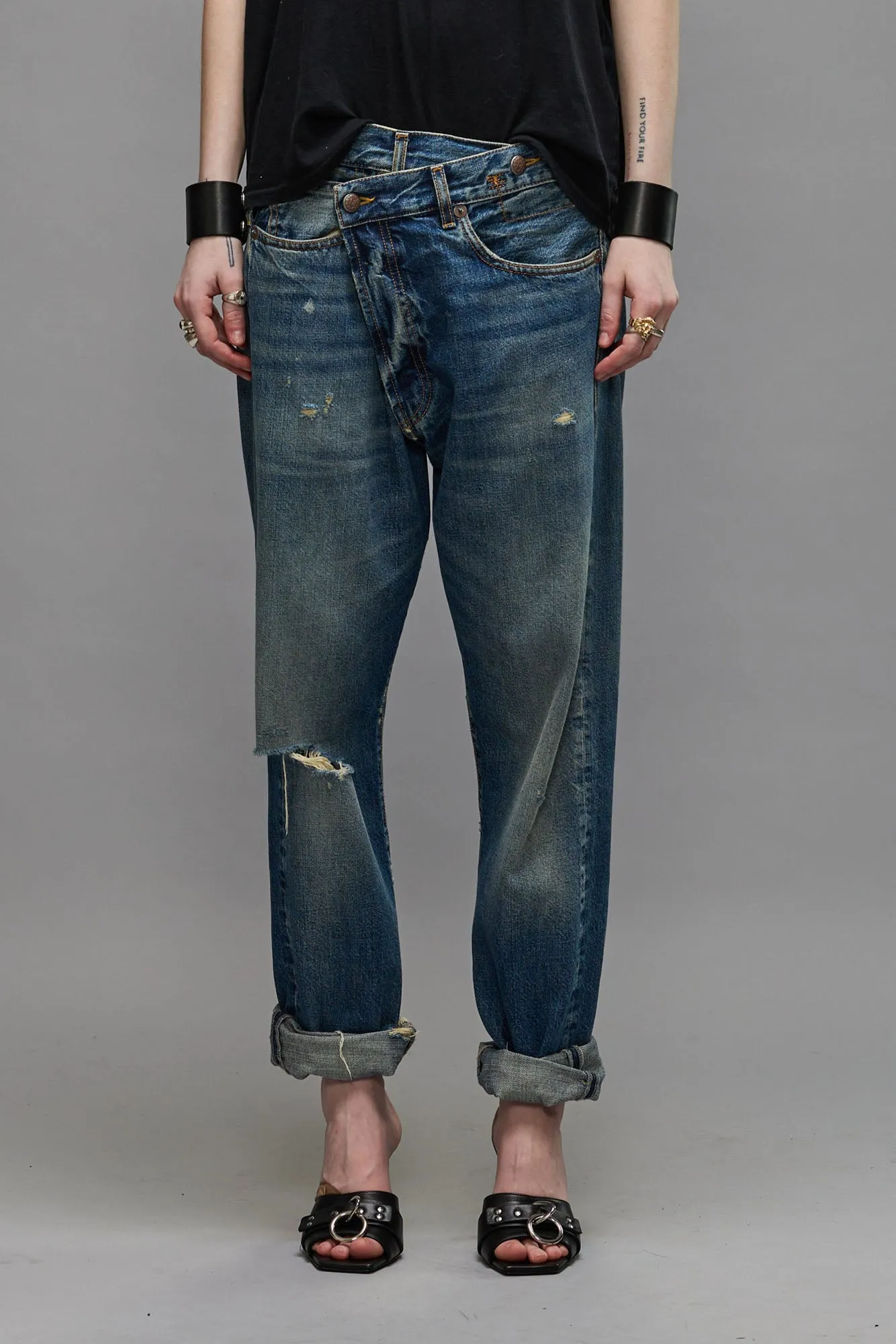 CROSSOVER JEAN - GARNET BLUE sold by R13 product image thumbnail 3