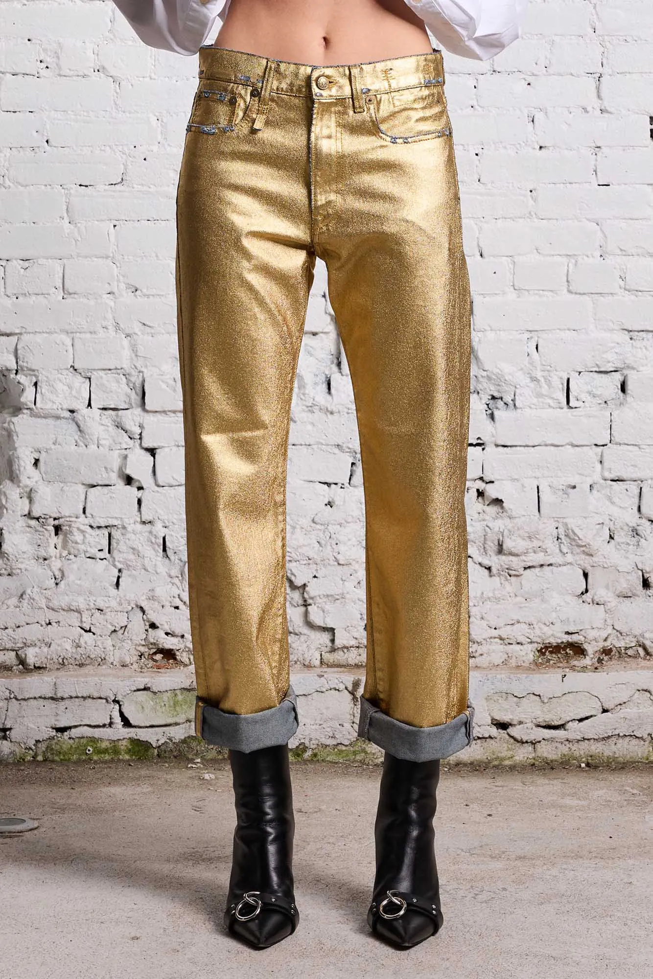 BOYFRIEND JEAN - GILDED INDIGO sold by R13 product image thumbnail 3