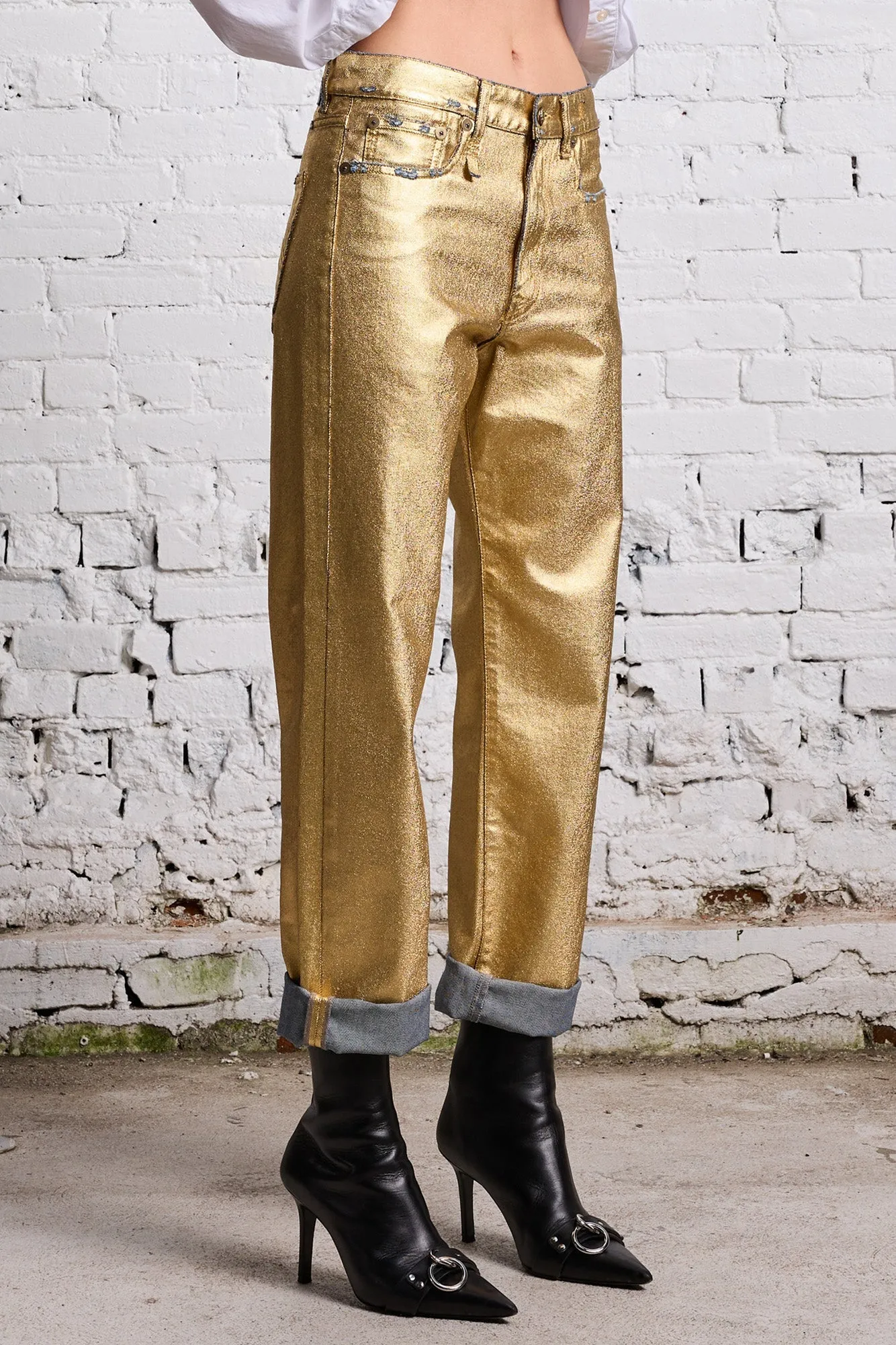 BOYFRIEND JEAN - GILDED INDIGO sold by R13 product image thumbnail 4