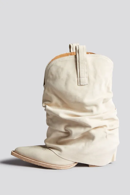 LOW RIDER COWBOY BOOT - IVORY sold by R13