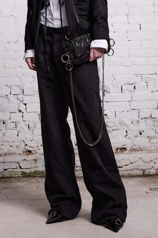 D'ARCY LOOSE JEAN - SHADOW CHECKERBOARD sold by R13