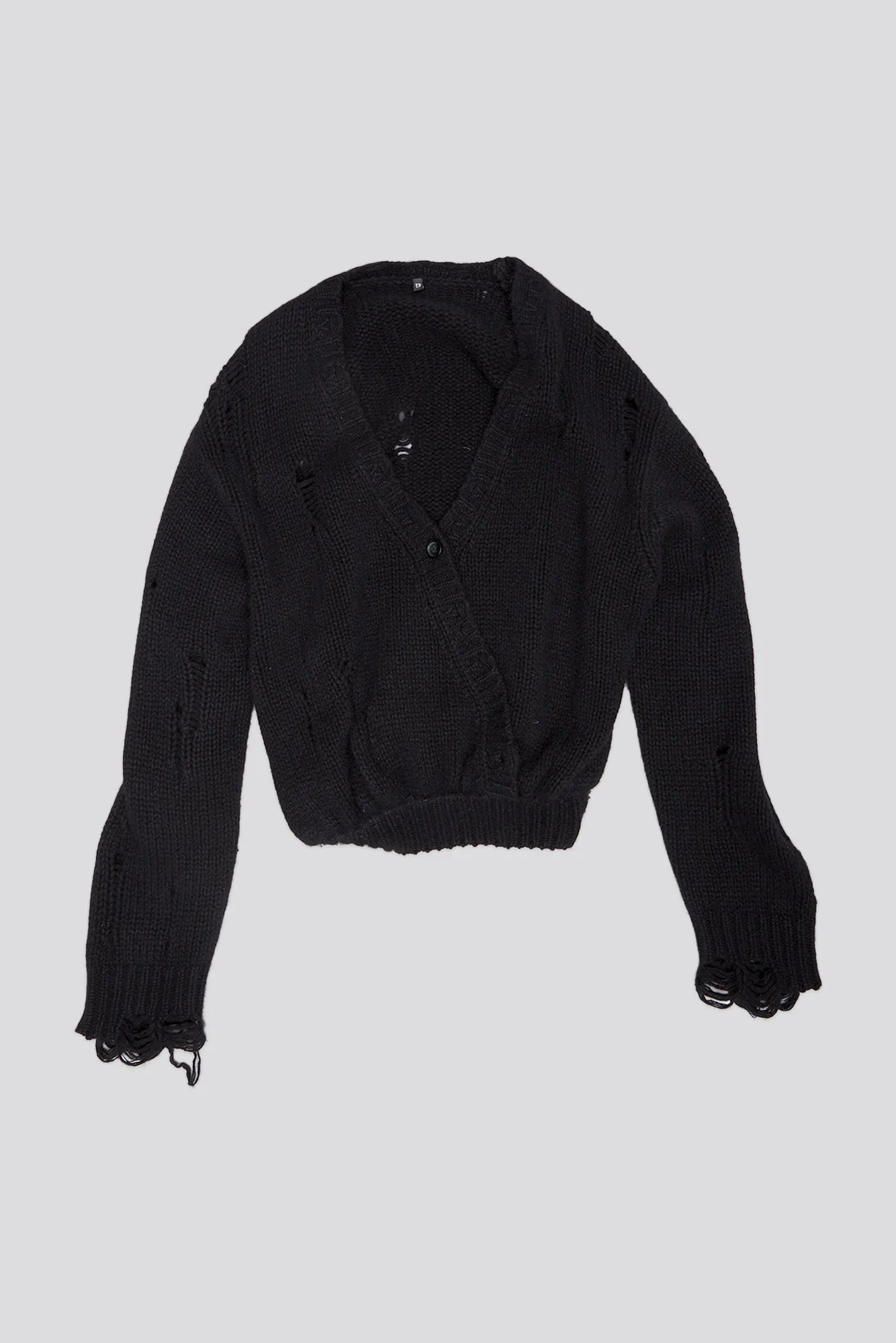 CROSSOVER CARDIGAN - BLACK sold by R13 product image thumbnail 5