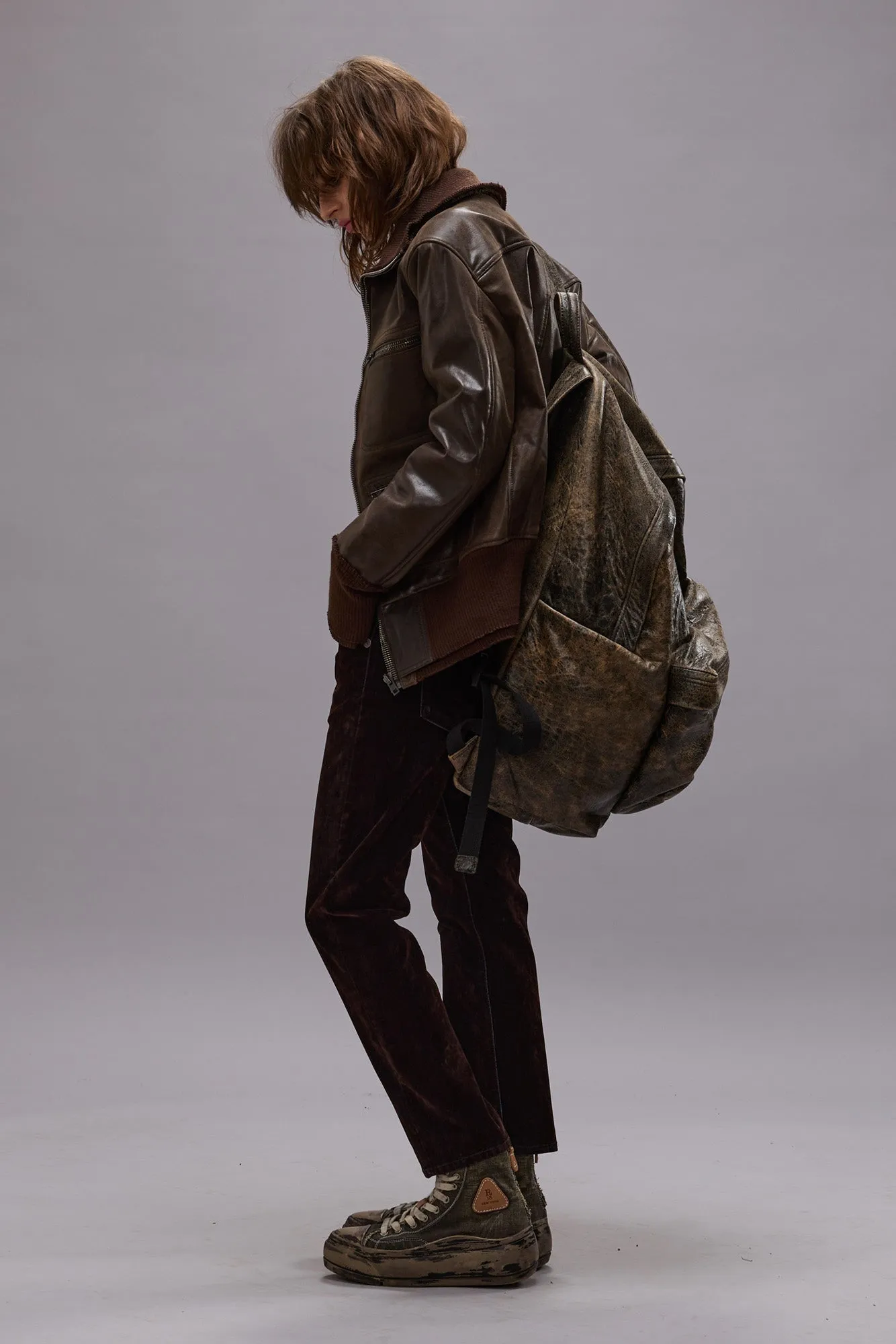 BOY STRAIGHT - FLOCKED BROWN sold by R13