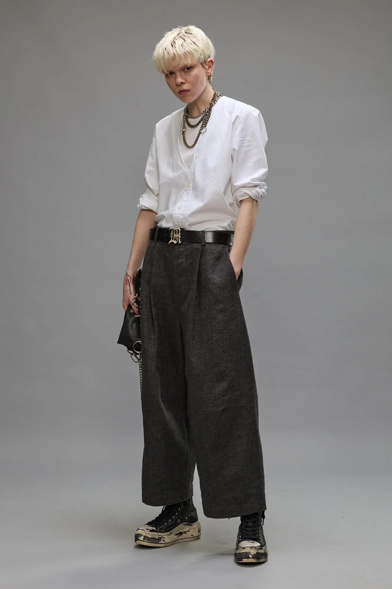 FOLDBACK SHIRT - OXFORD WHITE sold by R13 product image thumbnail 2