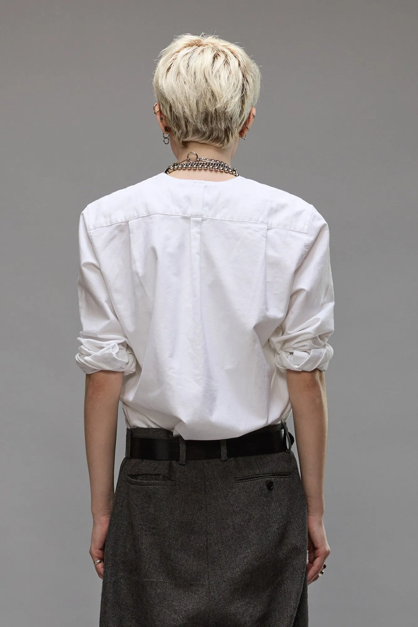 FOLDBACK SHIRT - OXFORD WHITE sold by R13 product image thumbnail 4