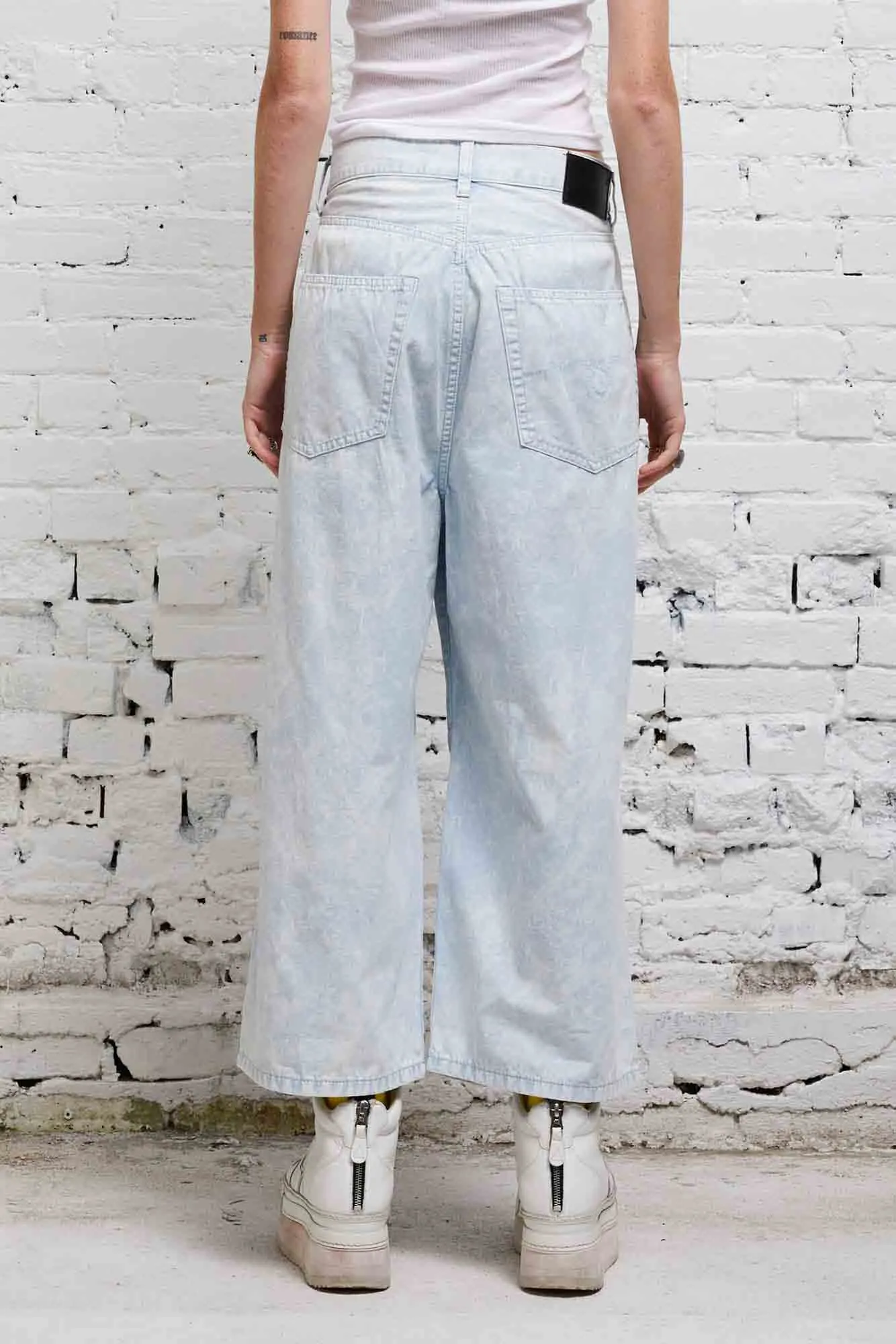 CROPPED WIDE LEG JEAN - CLOUDY BLUE sold by R13 product image thumbnail 5