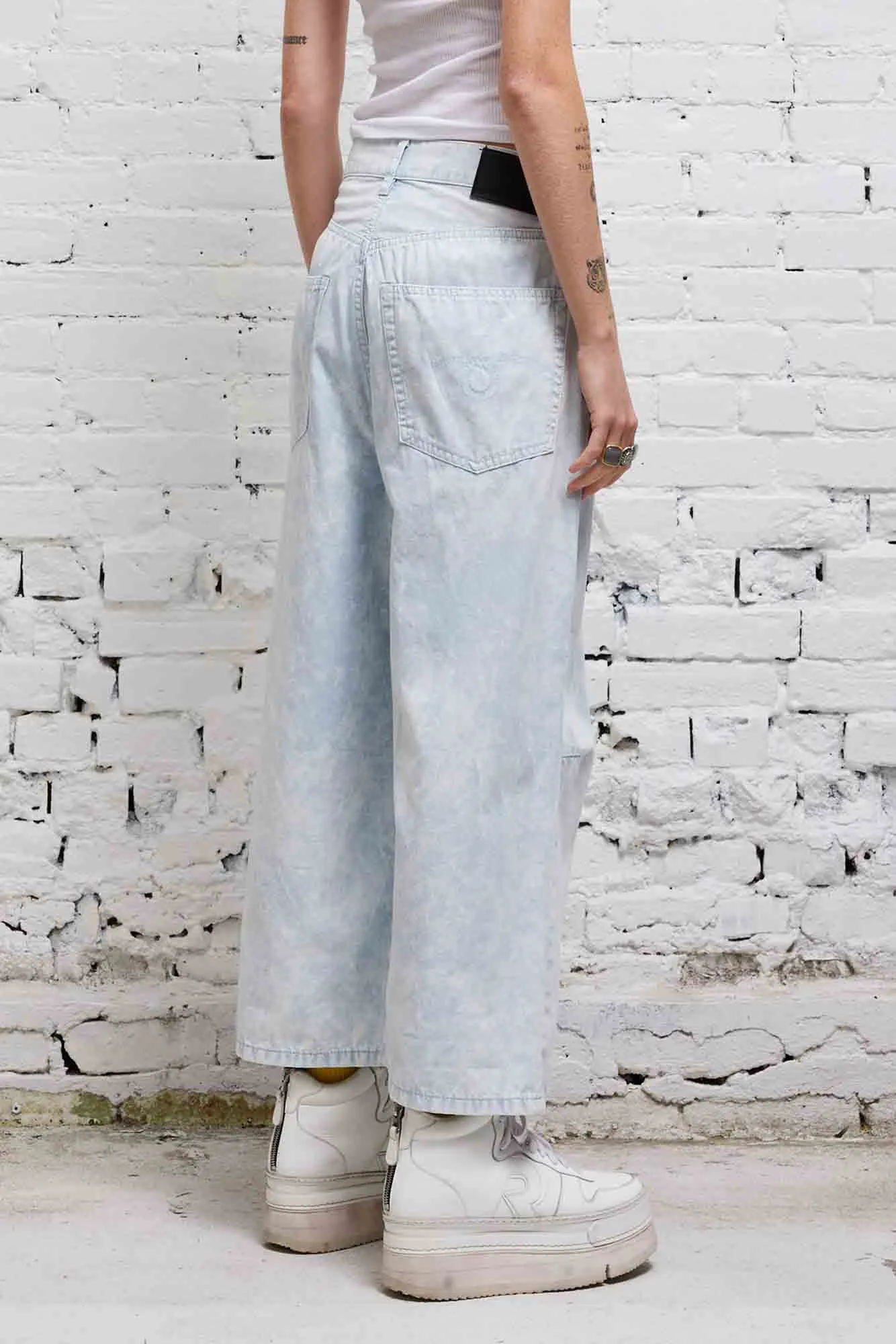 CROPPED WIDE LEG JEAN - CLOUDY BLUE sold by R13 product image thumbnail 4