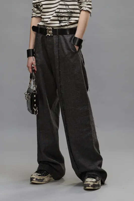 EXPOSED SEAM TROUSER - DARK GREY sold by R13