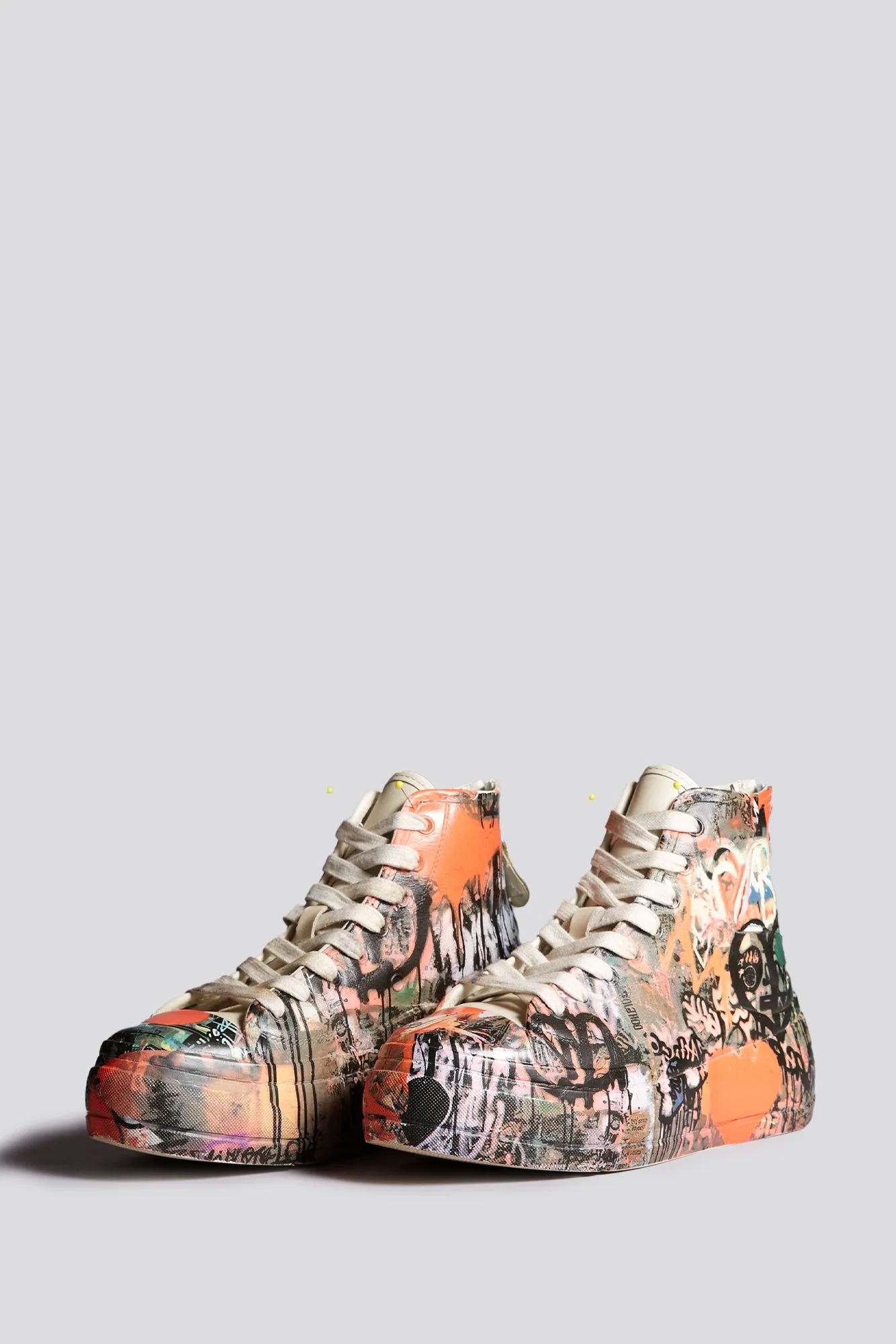 KURT HIGH TOP SNEAKER - HEART GRAFFITI sold by R13 product image thumbnail 4